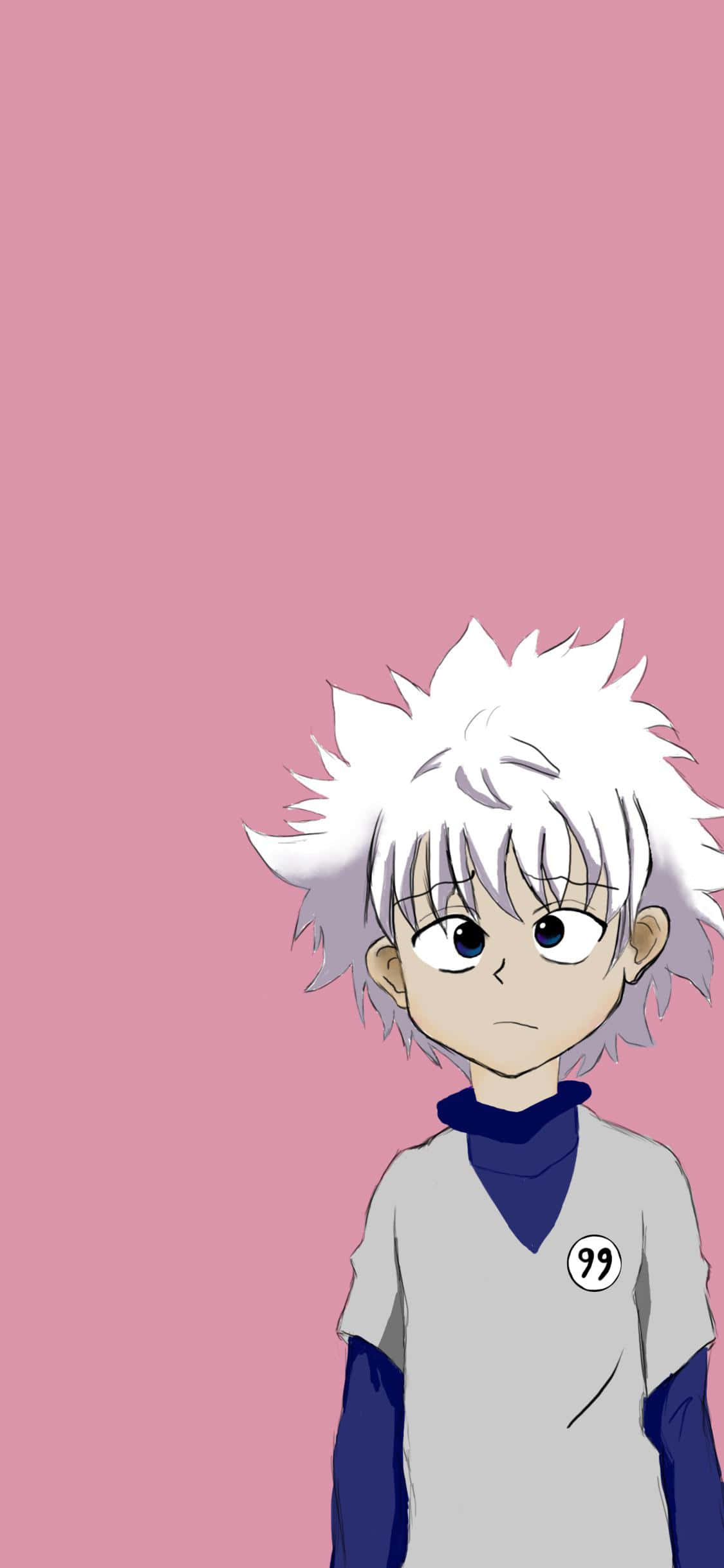 Killua, number 99, spiky-haired anime boy, Full HD Phone Wallpaper