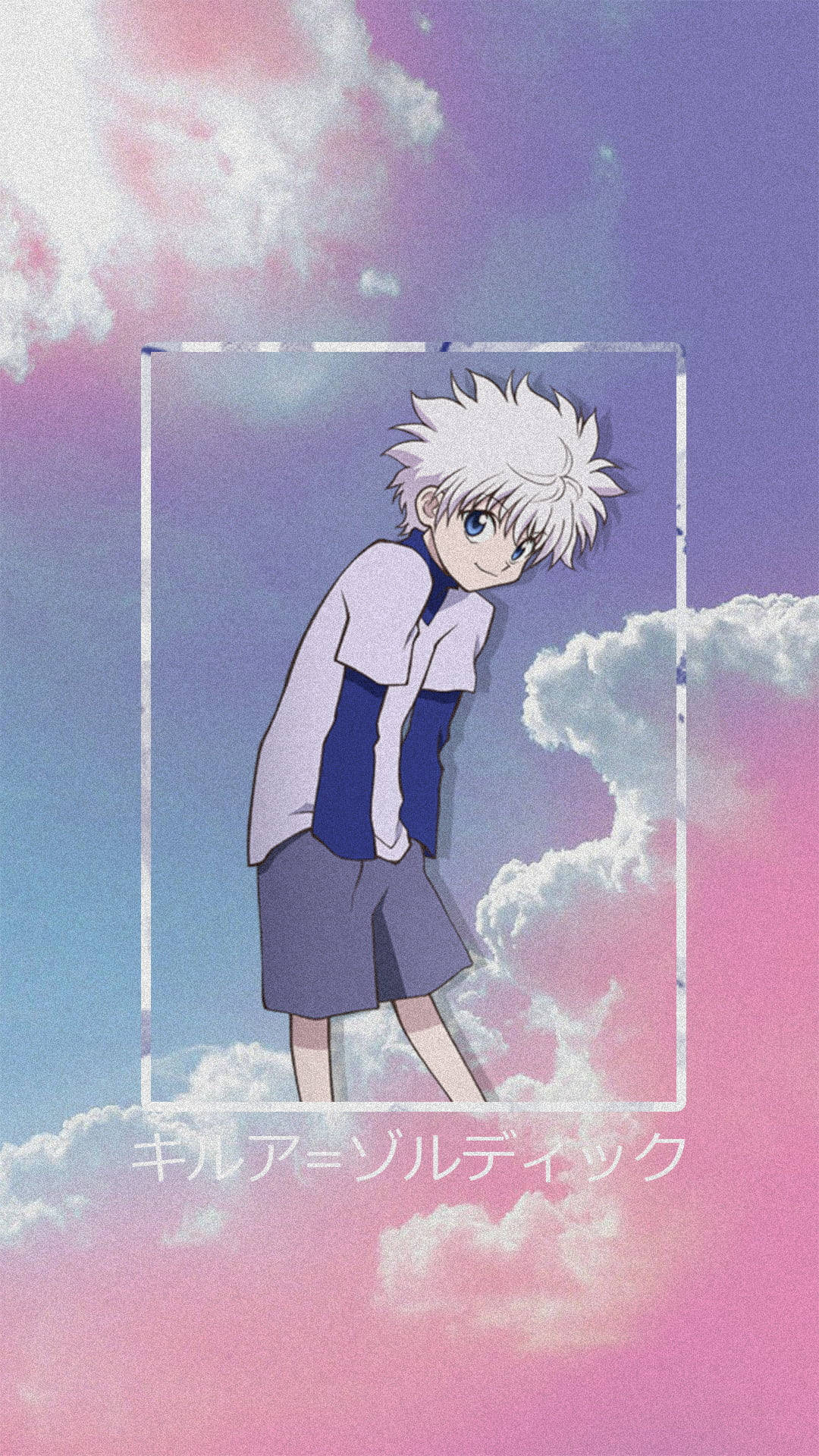 Killua Zoldyck, white-haired anime boy, school uniform, Full HD Phone Wallpaper