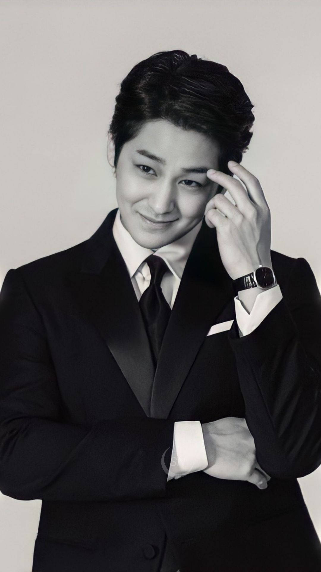 Kim Bum, black suit, gentleman look, Full HD Phone Wallpaper