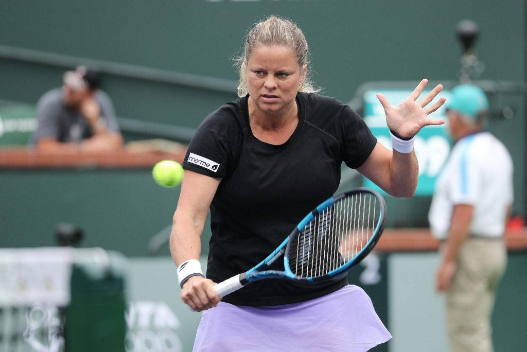 Kim Clijsters, tennis champion, black shirt, SD Desktop Wallpaper