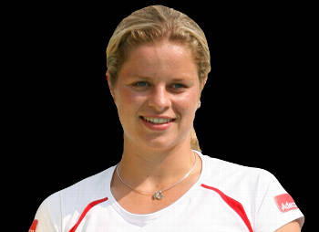 Kim Clijsters, blonde woman, white and red athletic shirt, SD Desktop Wallpaper