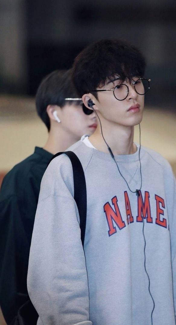 Kim Hanbin, NAME Hoodie, gray sweatshirt, SD Phone Wallpaper