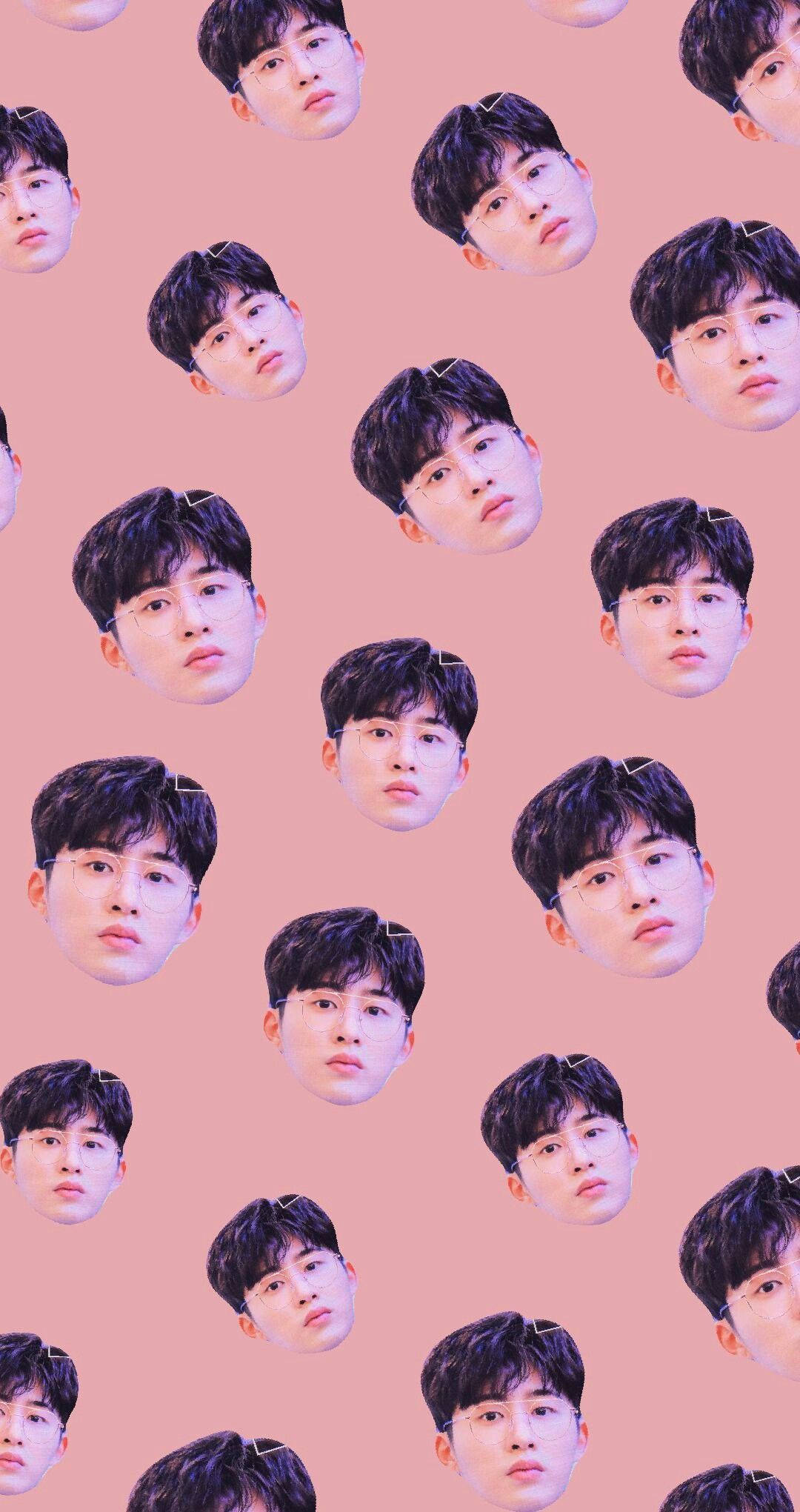 Kim Hanbin, dark hair, glasses, Full HD Phone Wallpaper