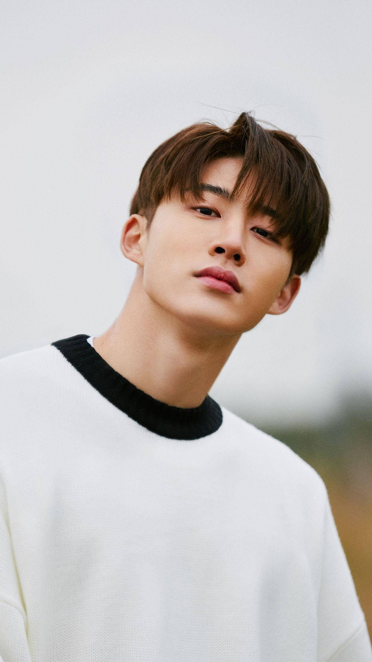 Kim Hanbin, Korean Rapper, brown hair, Full HD Phone Wallpaper