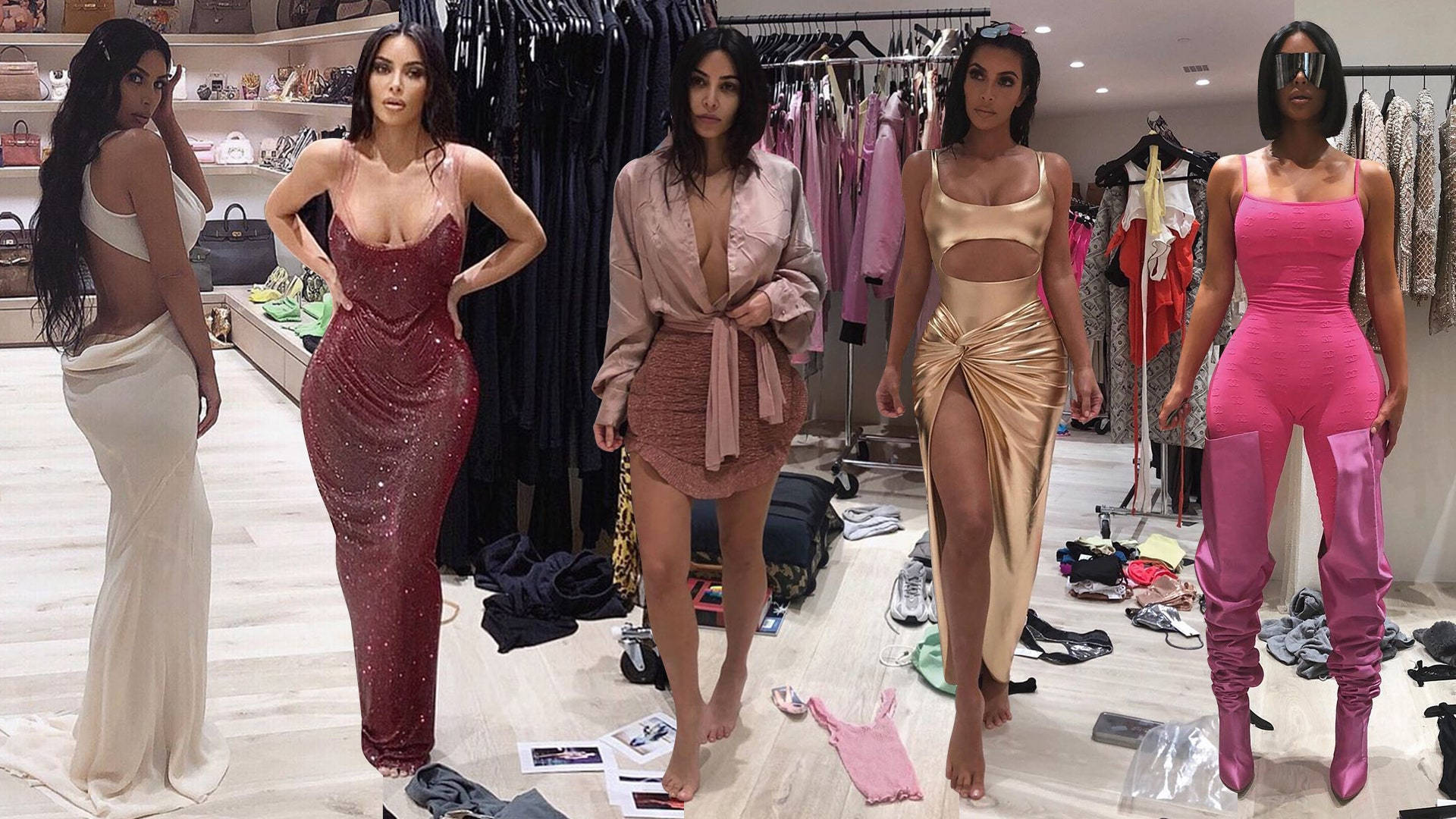 Kim Kardashian, Fittings Magazine, chic clothing store, Full HD Desktop Wallpaper
