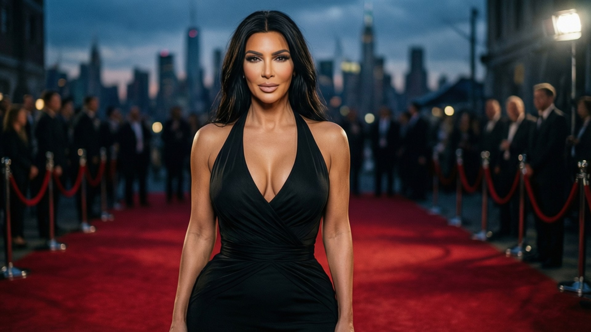 Kim Kardashian, red carpet, dusk, Full HD Desktop Wallpaper