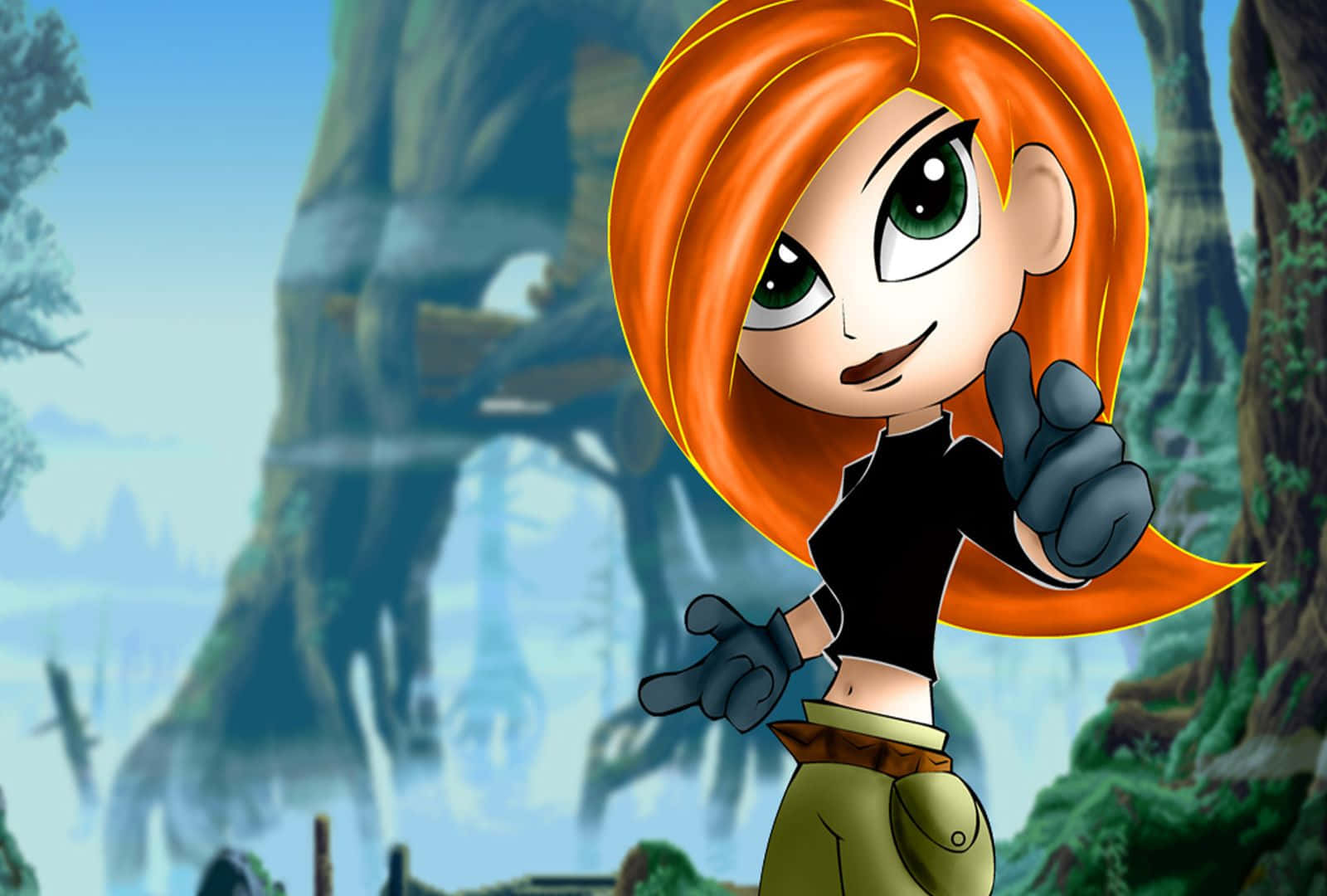 Kim Possible, Team Possible, fiery orange hair, HD Desktop Wallpaper