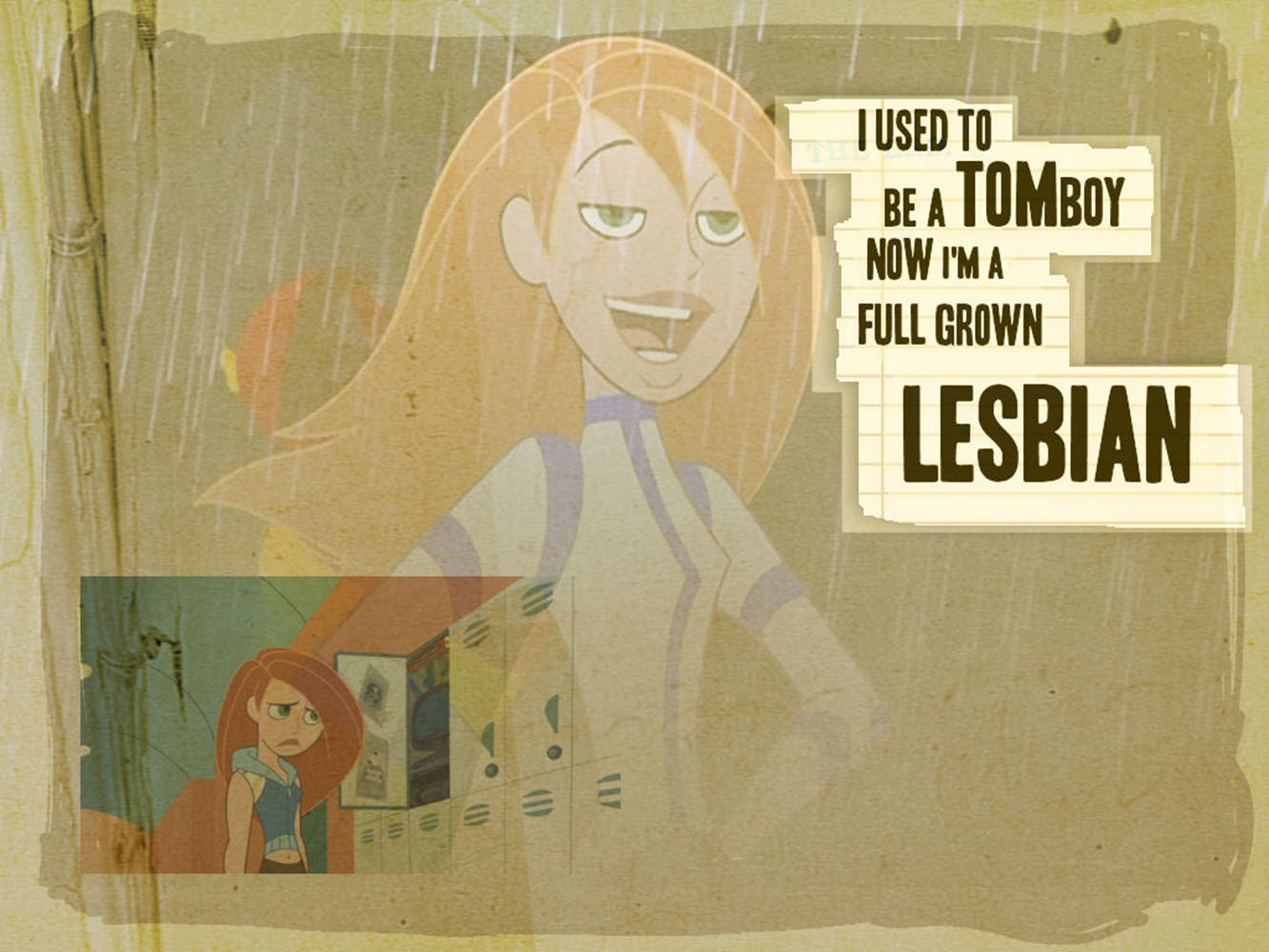 Kim Possible, tomboy aesthetic, orange hair, HD Desktop Wallpaper