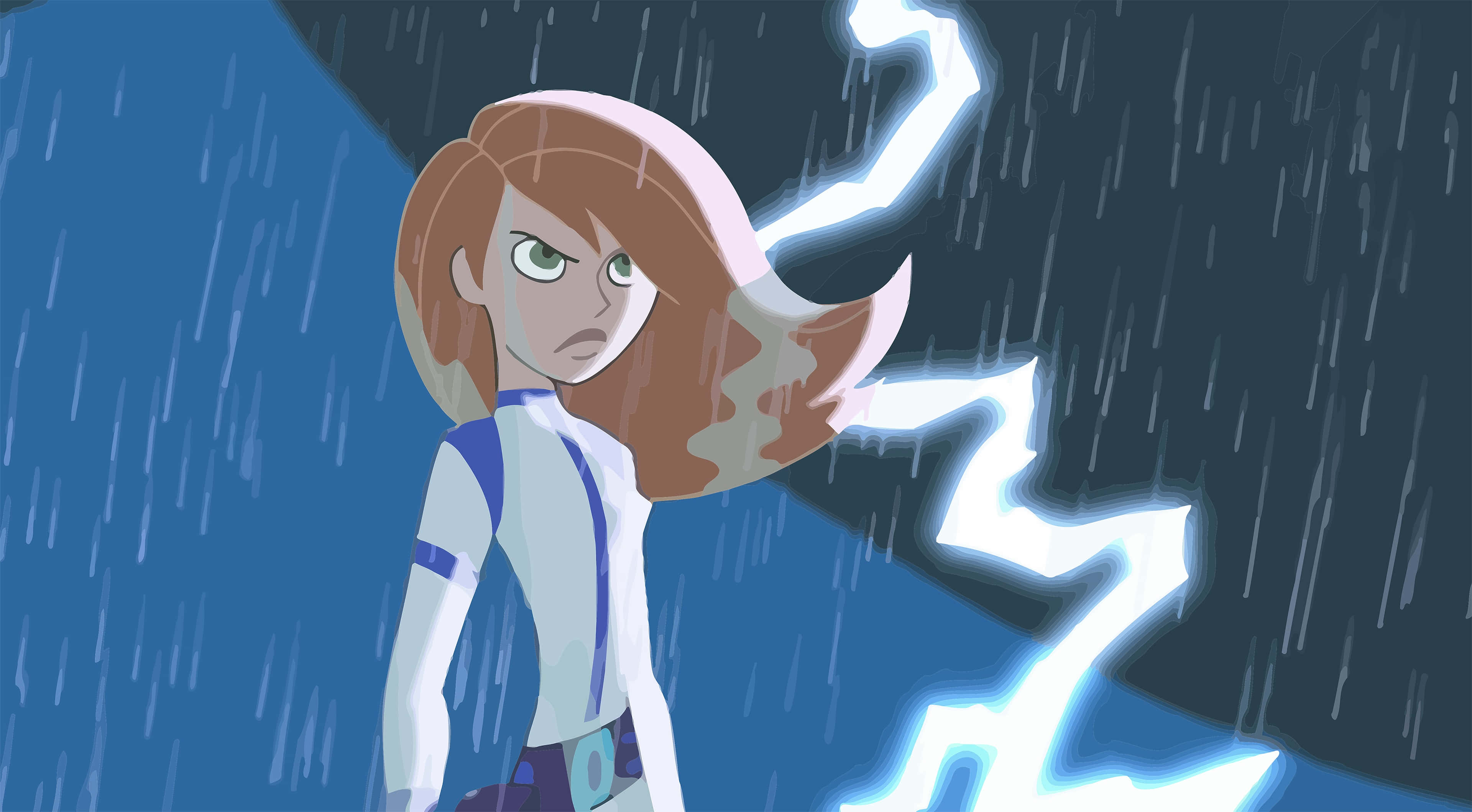 Kim Possible, anime girl, brown hair, 4K Desktop Wallpaper