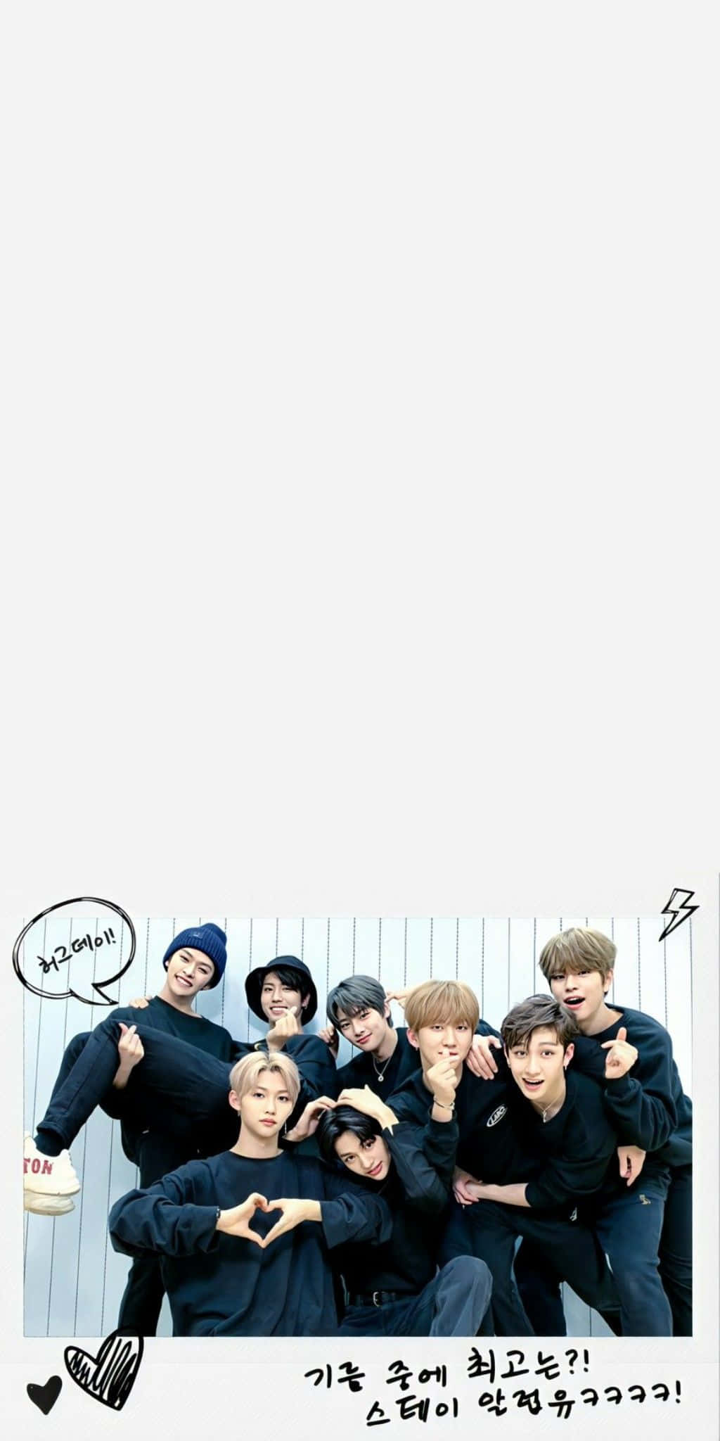 Stray Kids, O.T.8, black outfits, Full HD Phone Wallpaper