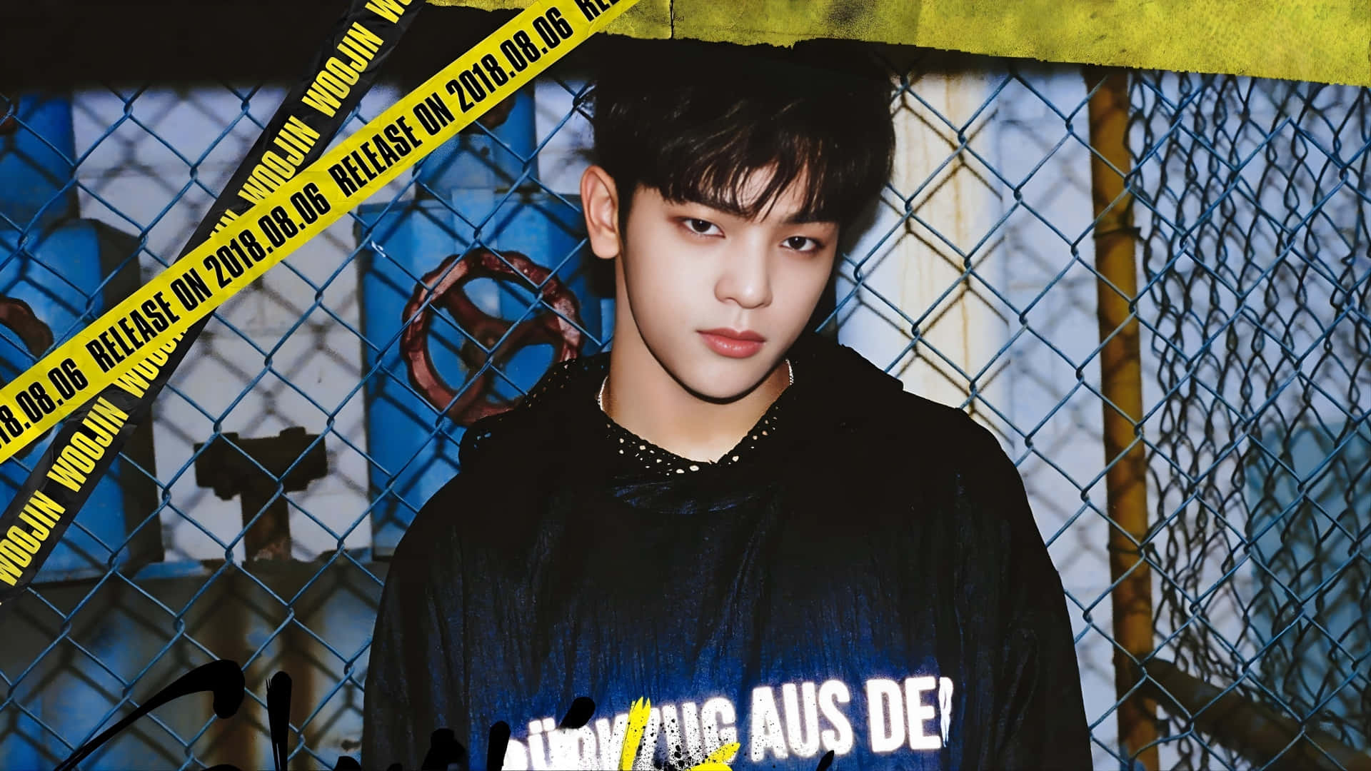 Kim Woojin, Stray Kids, black hoodie, Full HD Desktop Wallpaper