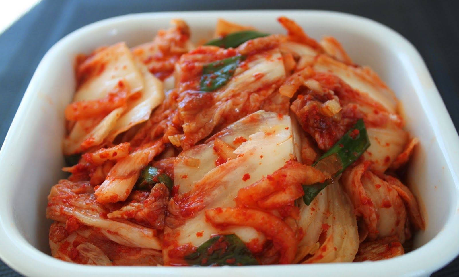 kimchi, vibrant red, white square bowl, HD Desktop Wallpaper