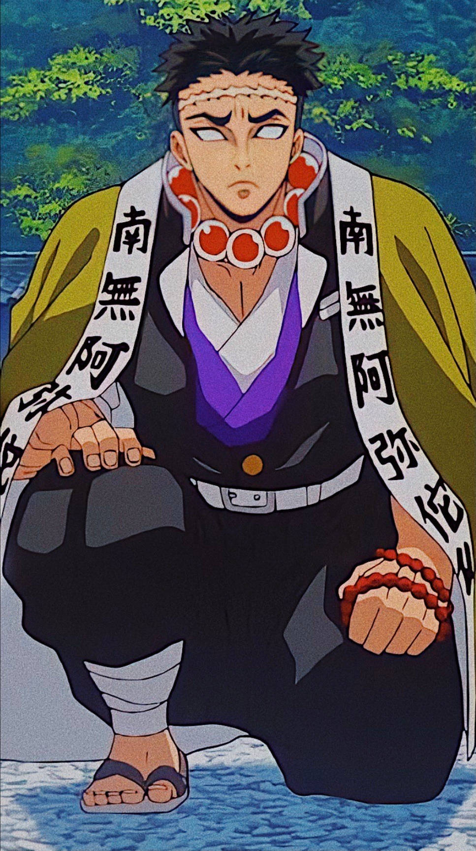Kimetsu No Yaiba, Hashira, yellow robe, HD Phone Wallpaper
