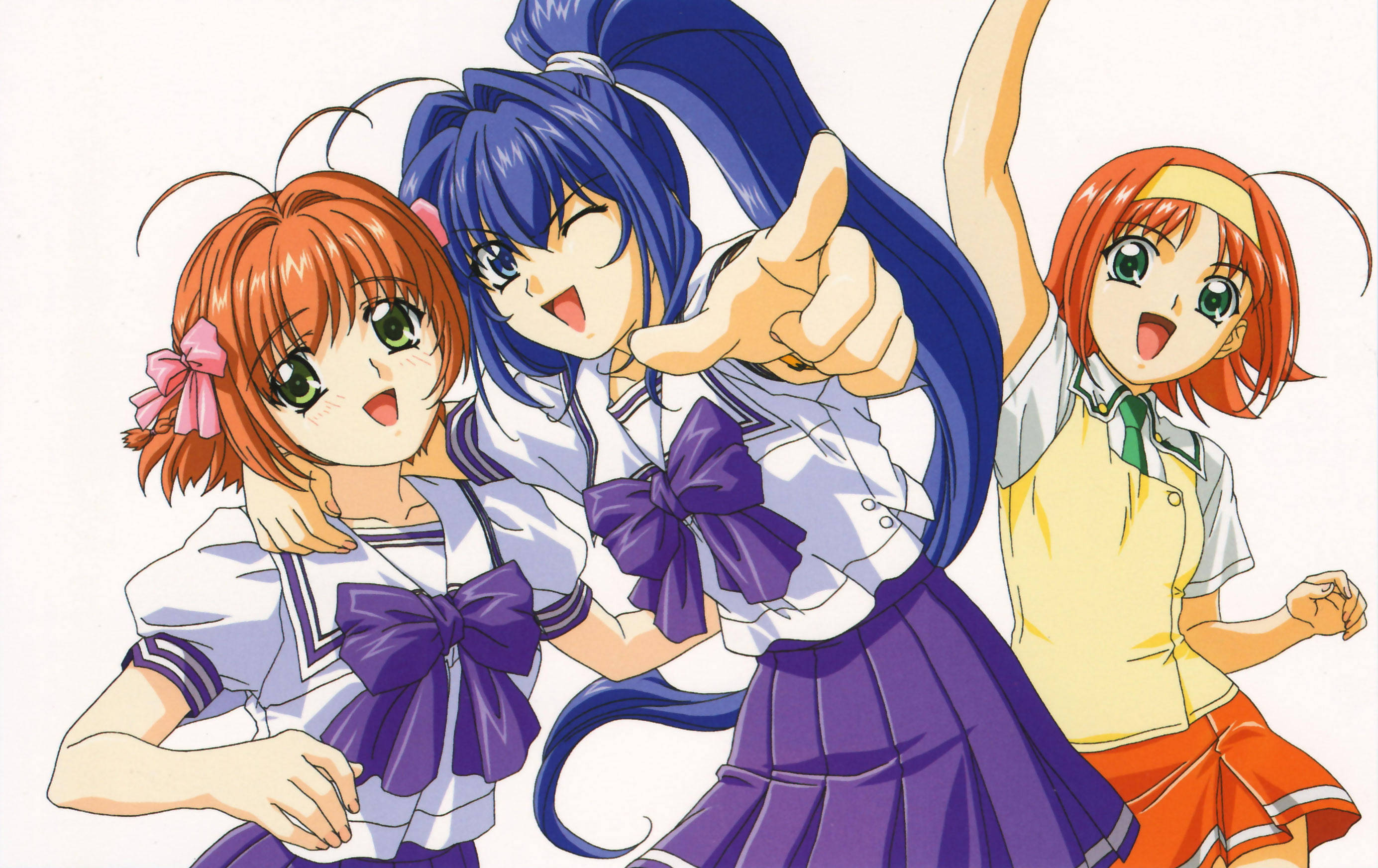 Kimi ga nozomu eien, anime girls, school uniforms, 2K Desktop Wallpaper