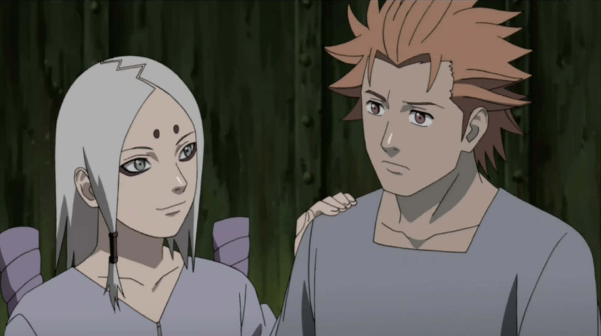 Kimimaro, silver hair, three forehead marks, Full HD Desktop Wallpaper