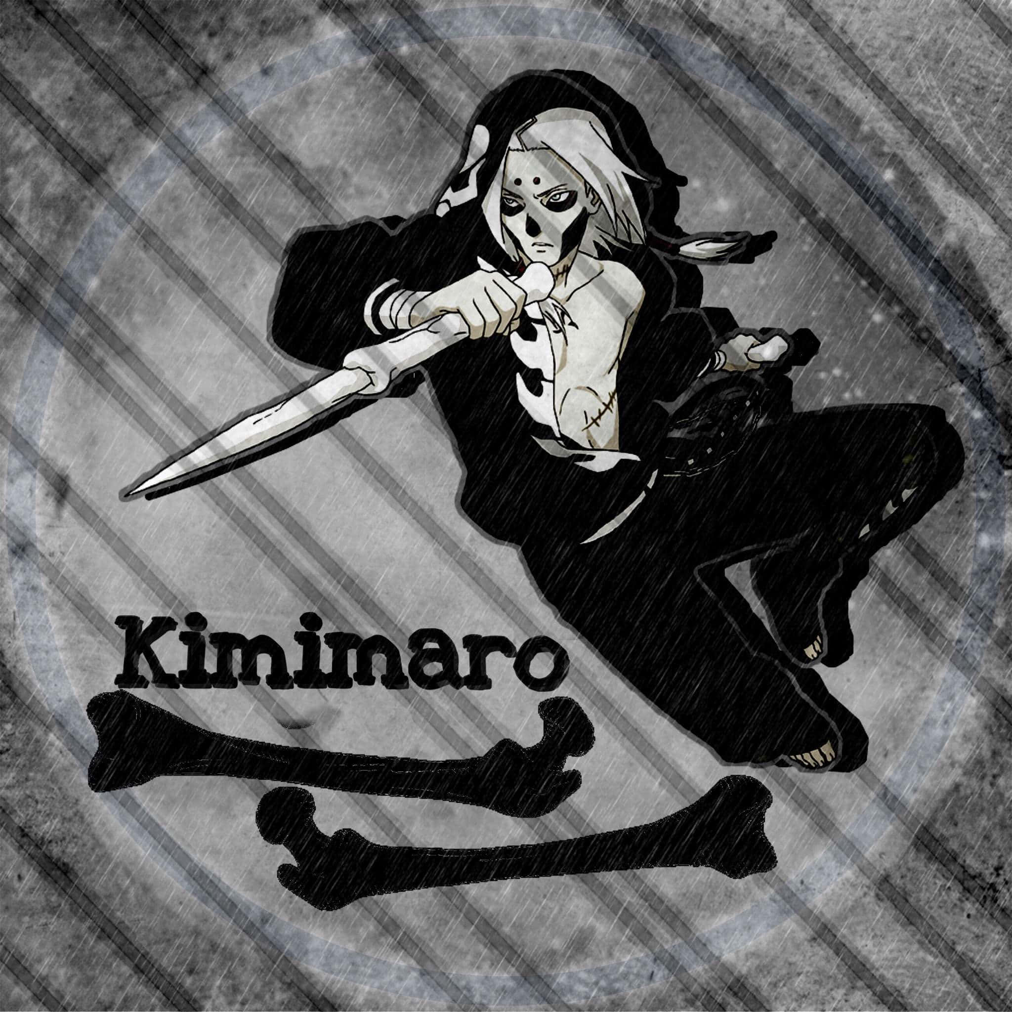 Kimimaro, bone dagger, stylized anime character, Full HD Desktop Wallpaper