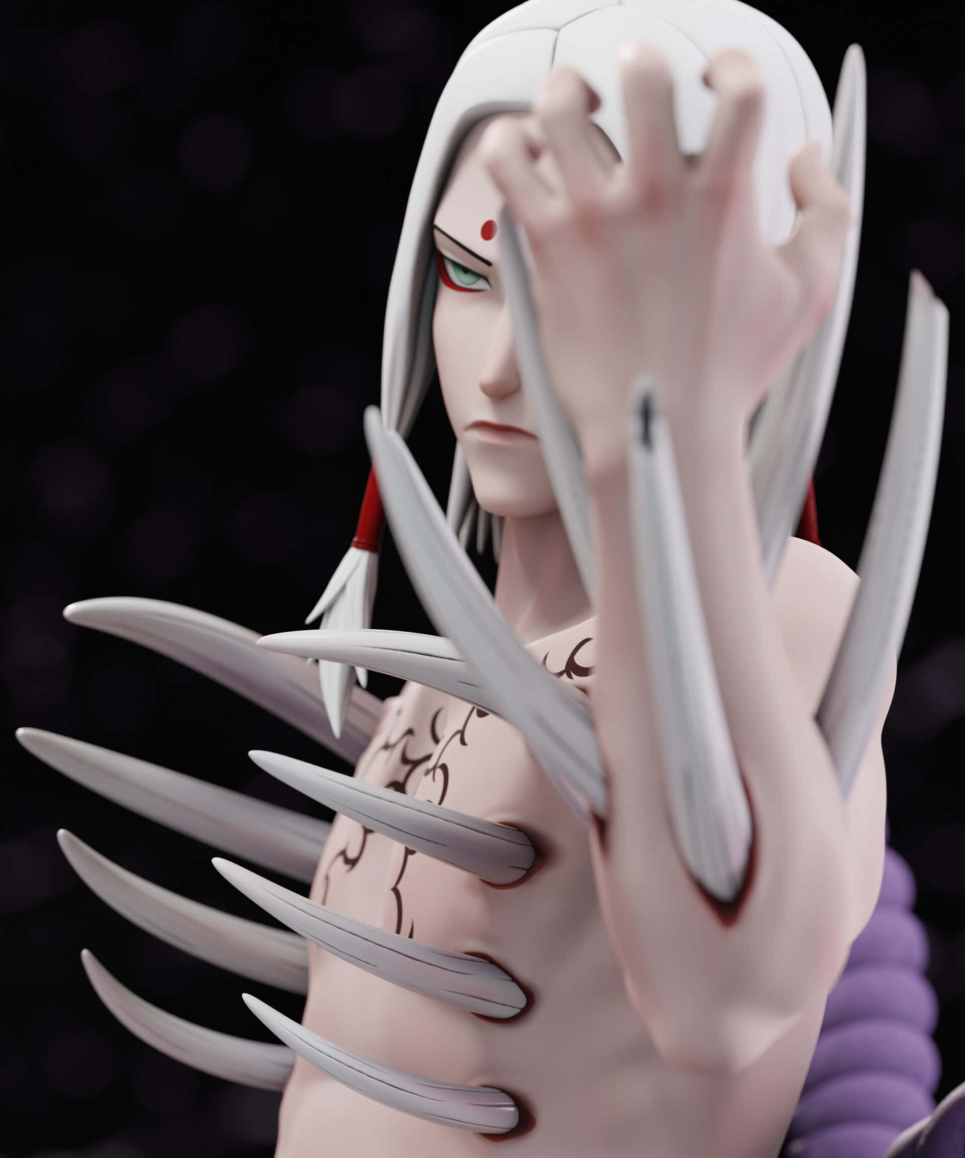 Kimimaro, anime figurine, pale-skinned, Full HD Phone Wallpaper