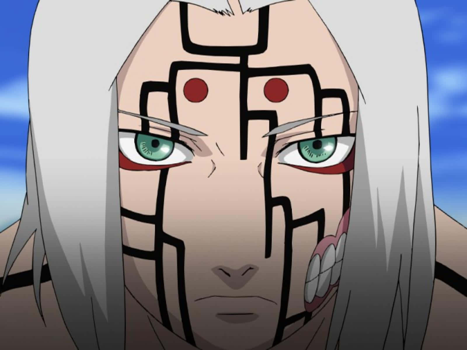 Kimimaro, white hair, green eyes, HD Desktop Wallpaper