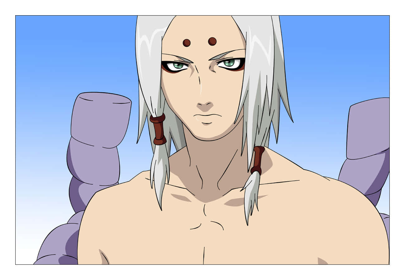 Kimimaro, white hair, three forehead marks, HD Desktop Wallpaper