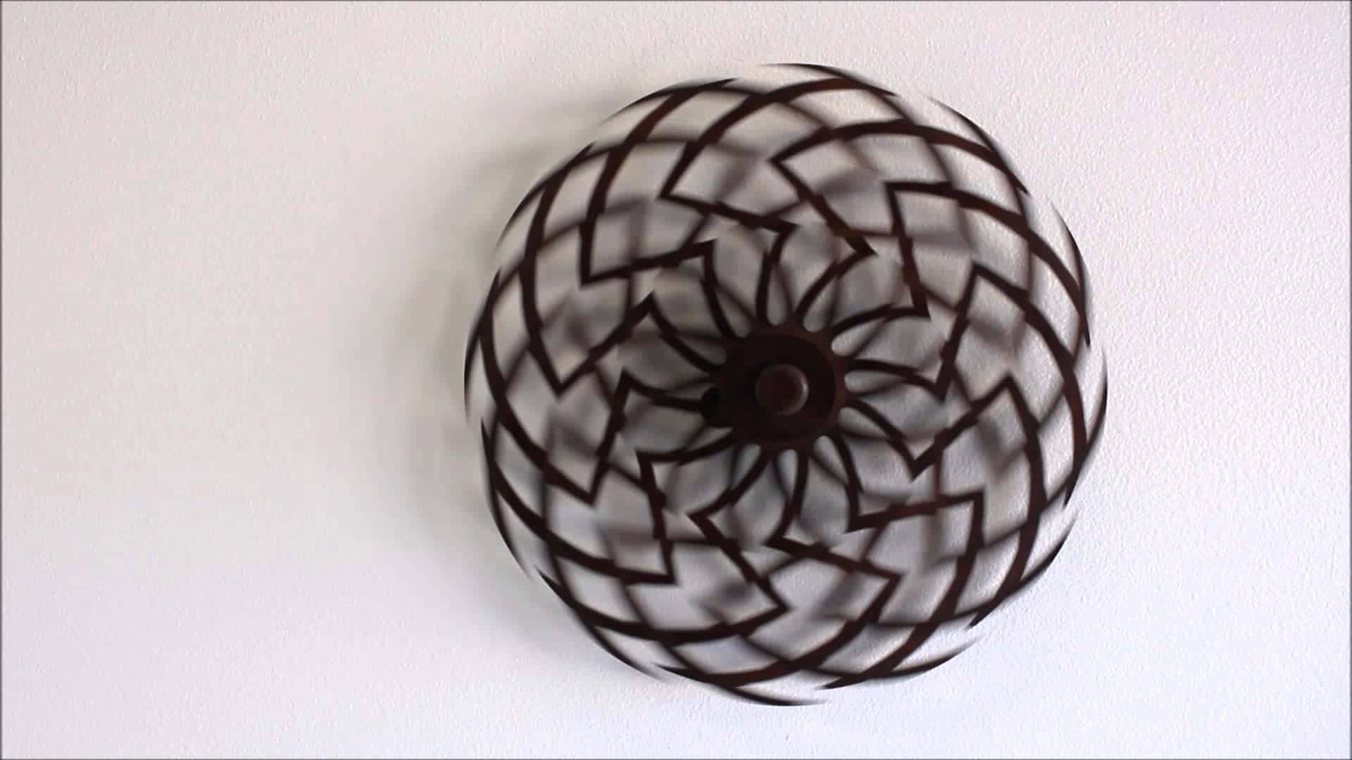 Kinetic Art, dark brown, geometric spinning top, Full HD Desktop Wallpaper