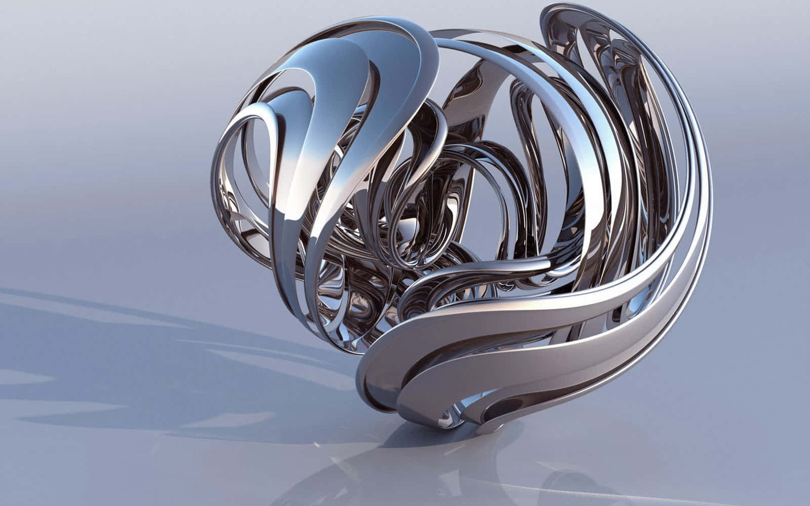 kinetic art, chrome, abstract sculpture, HD Desktop Wallpaper