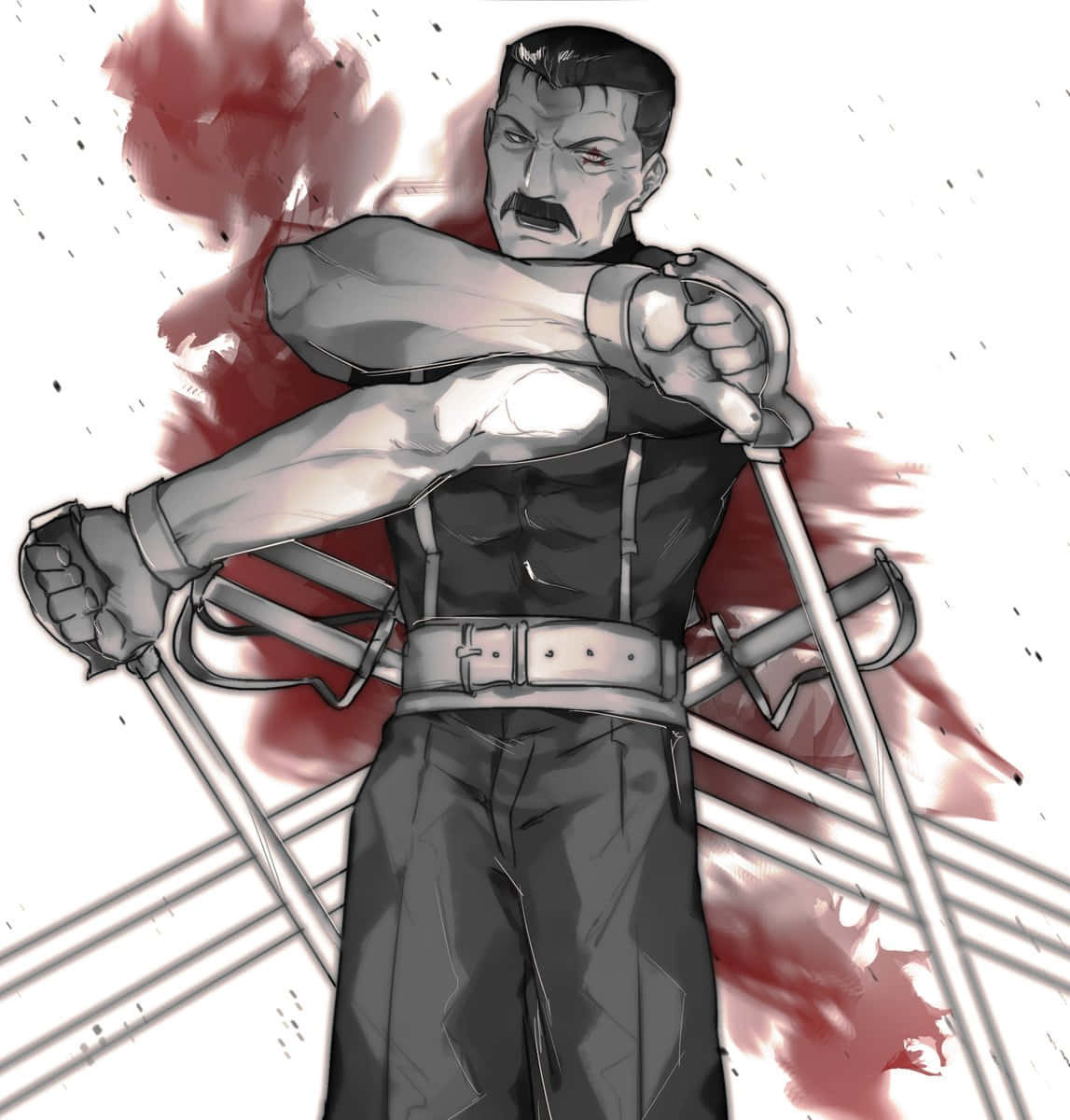 King Bradley, 1147 x 1200, anime warrior, SD Phone Wallpaper
