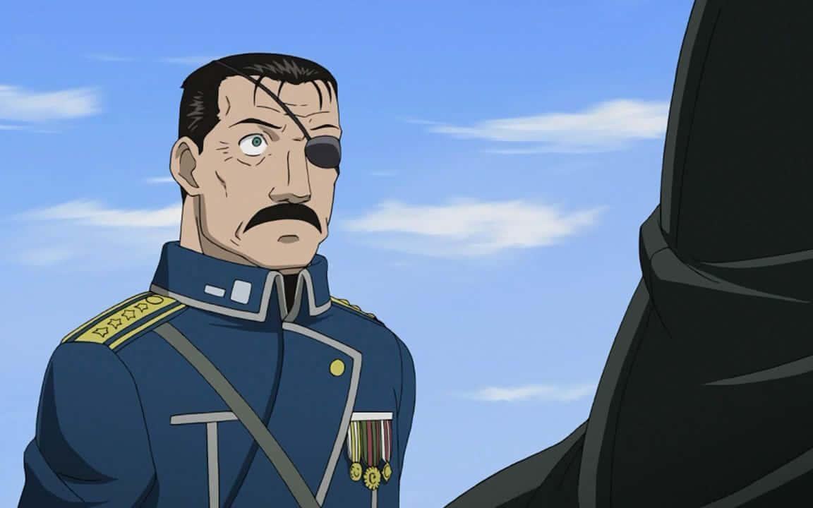King Bradley, eyepatch, mustache, SD Desktop Wallpaper
