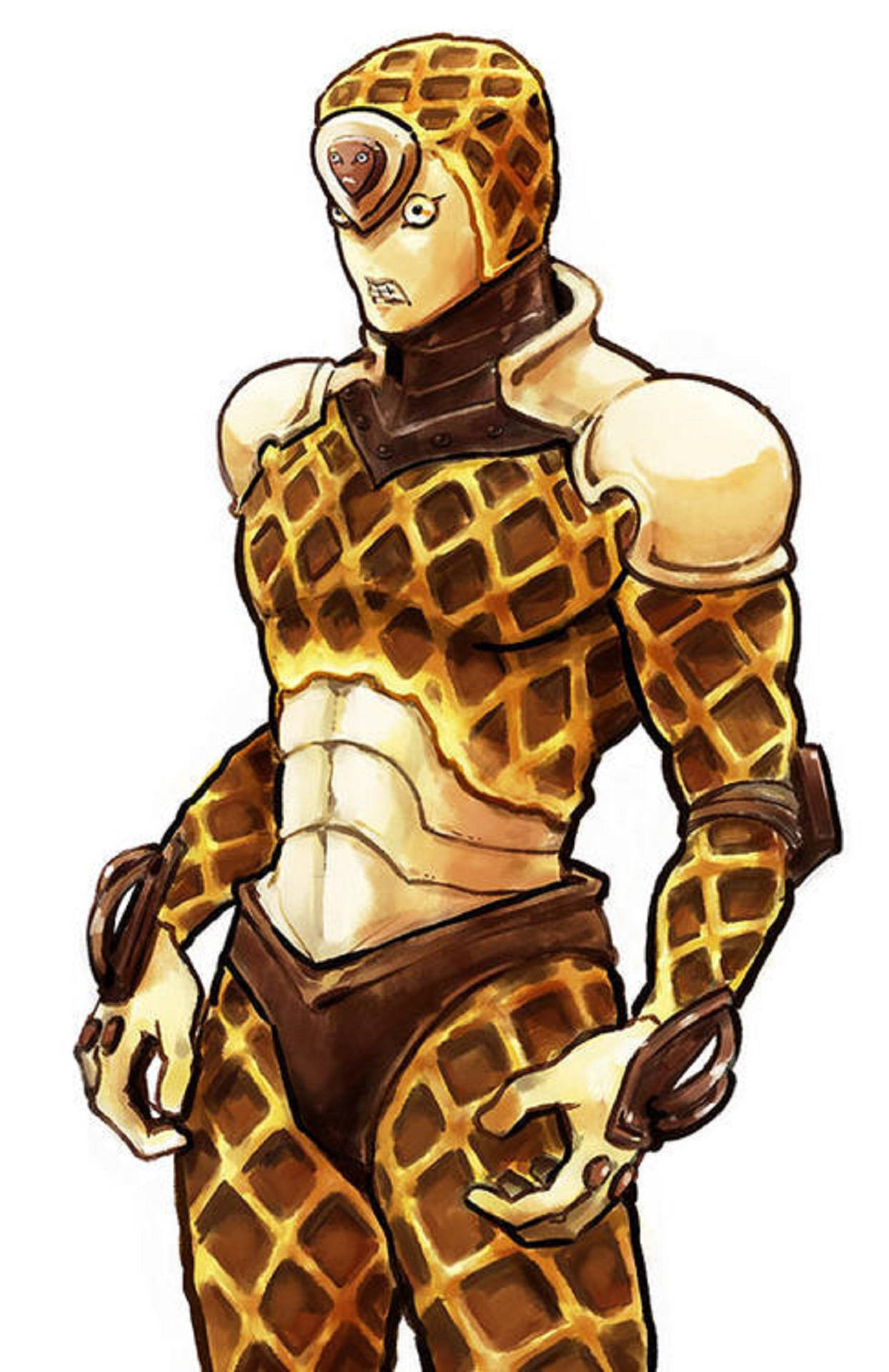 King Crimson, waffle-patterned suit, brown accents, Full HD Phone Wallpaper