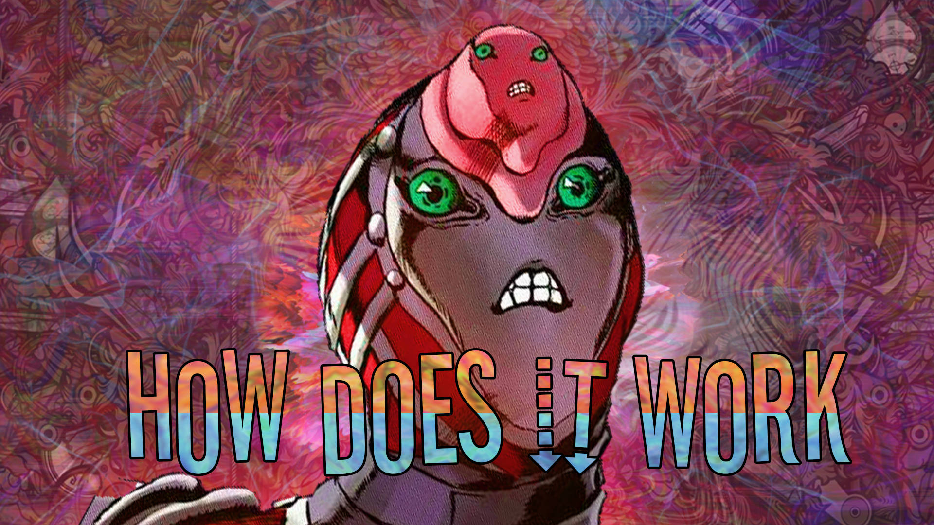 King Crimson, cartoon alien, green eyes, Full HD Desktop Wallpaper