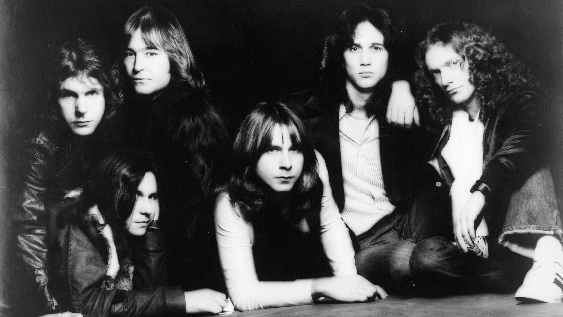 King Crimson, 1960s, black and white studio portrait, Full HD Desktop Wallpaper