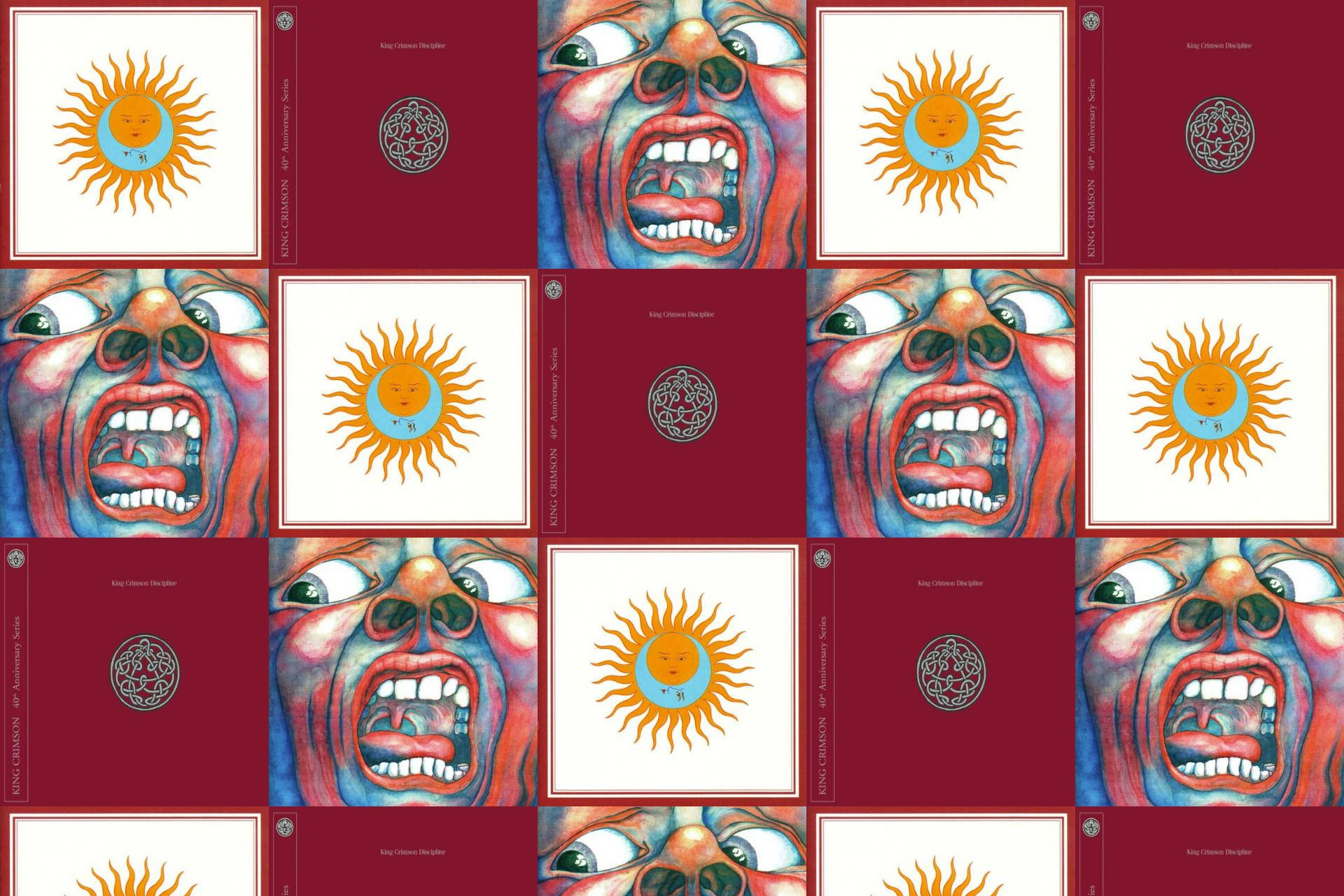 King Crimson, psychedelic album covers, screaming faces, Full HD Desktop Wallpaper