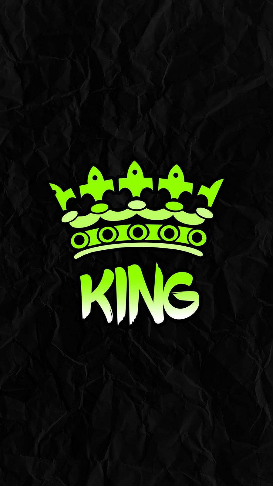 Green King iPhone, neon green, crown, HD Phone Wallpaper