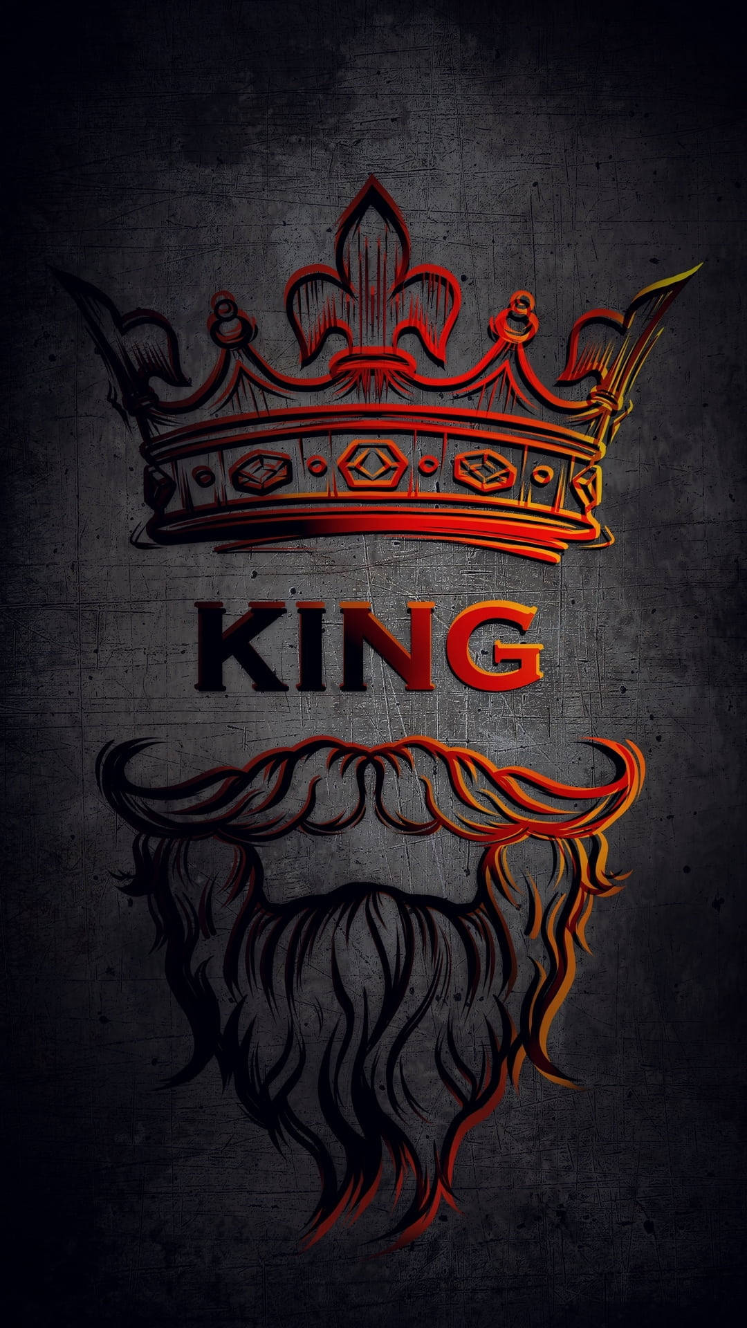 Beard King, red, black, Full HD Phone Wallpaper