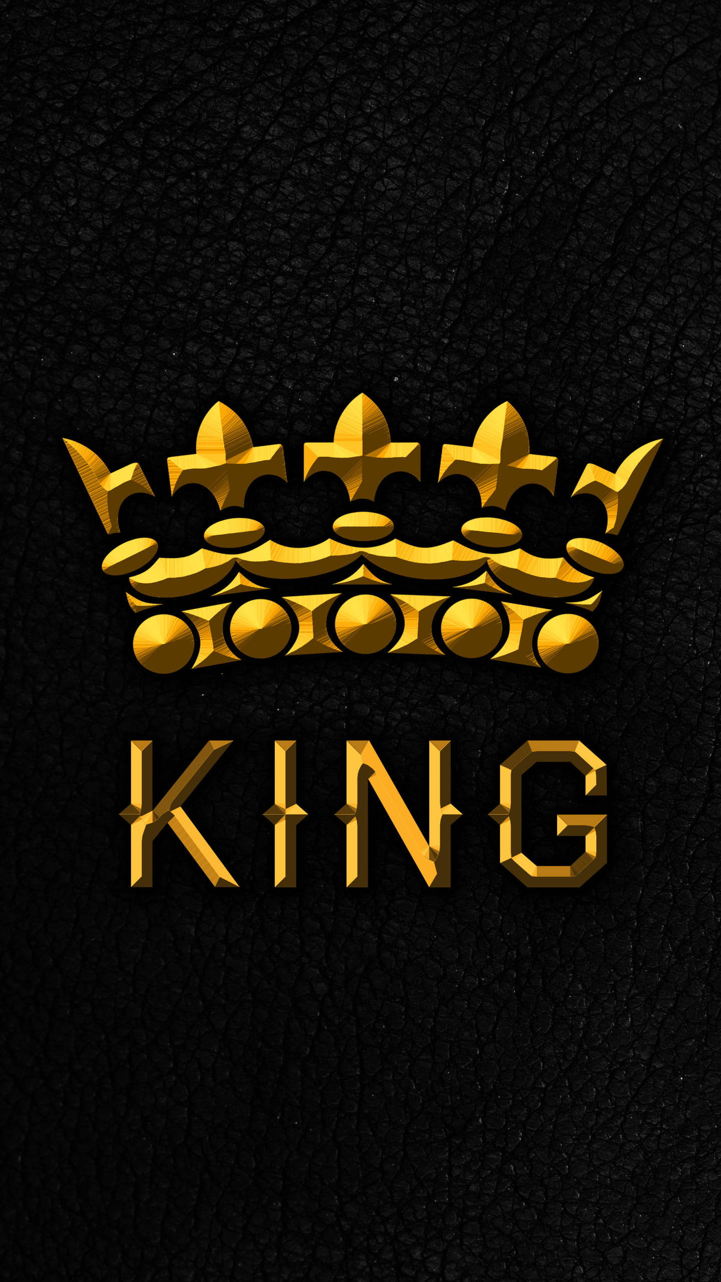 King iPhone, golden crown, KING, 2K Phone Wallpaper