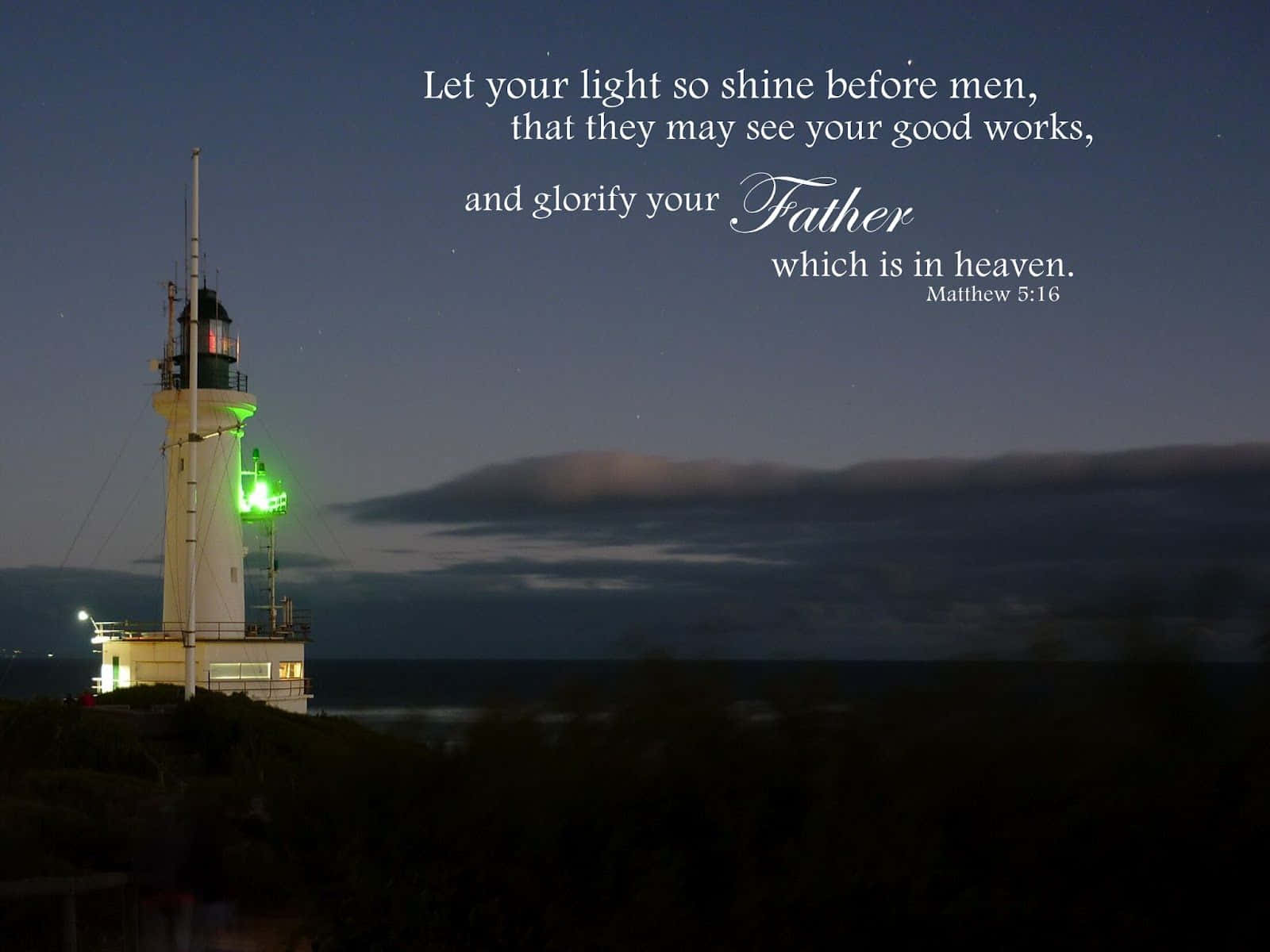 King James Bible, lighthouse, cliff, HD Desktop Wallpaper