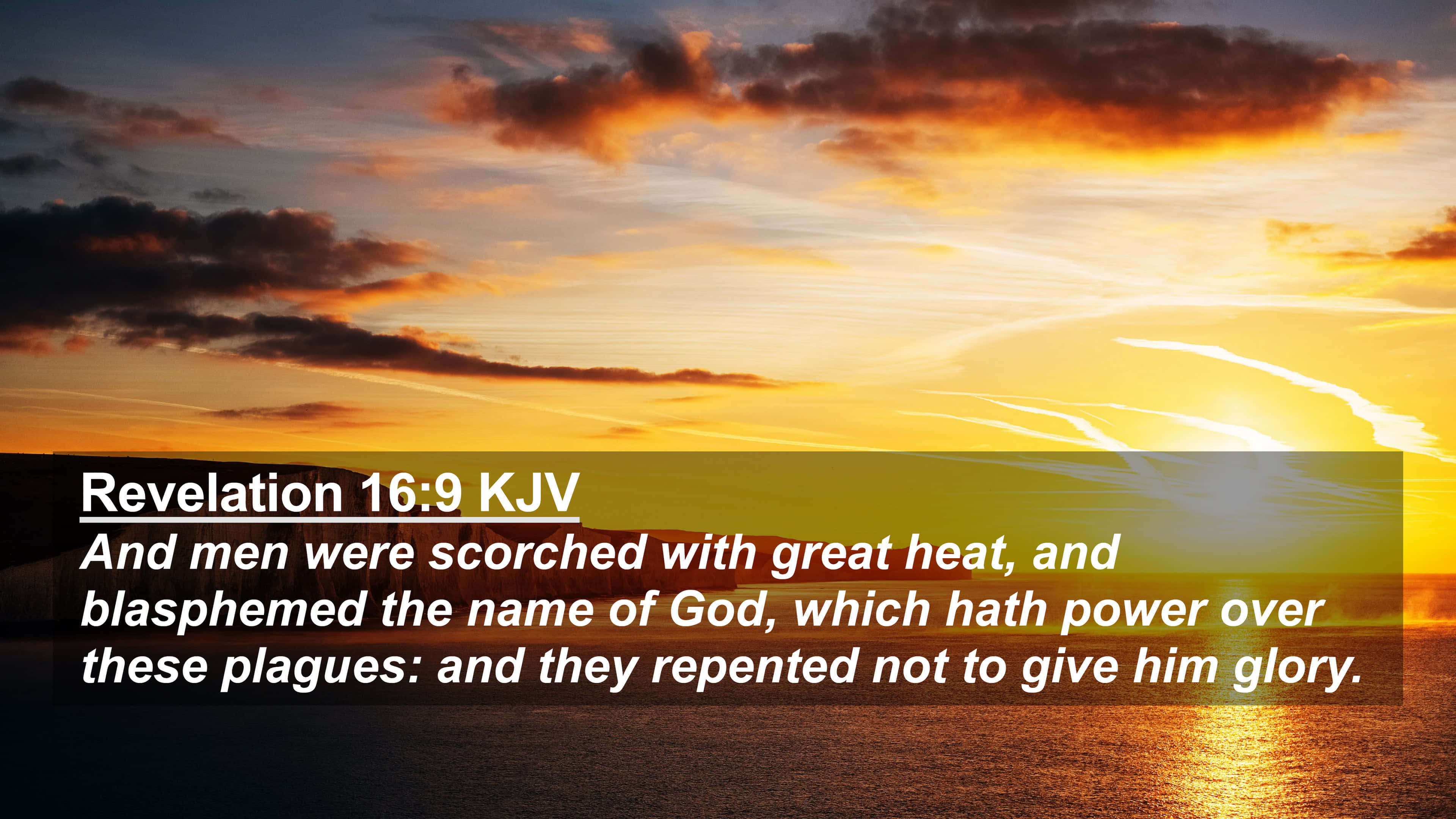 King James Bible, sunset, water, 4K Desktop Wallpaper
