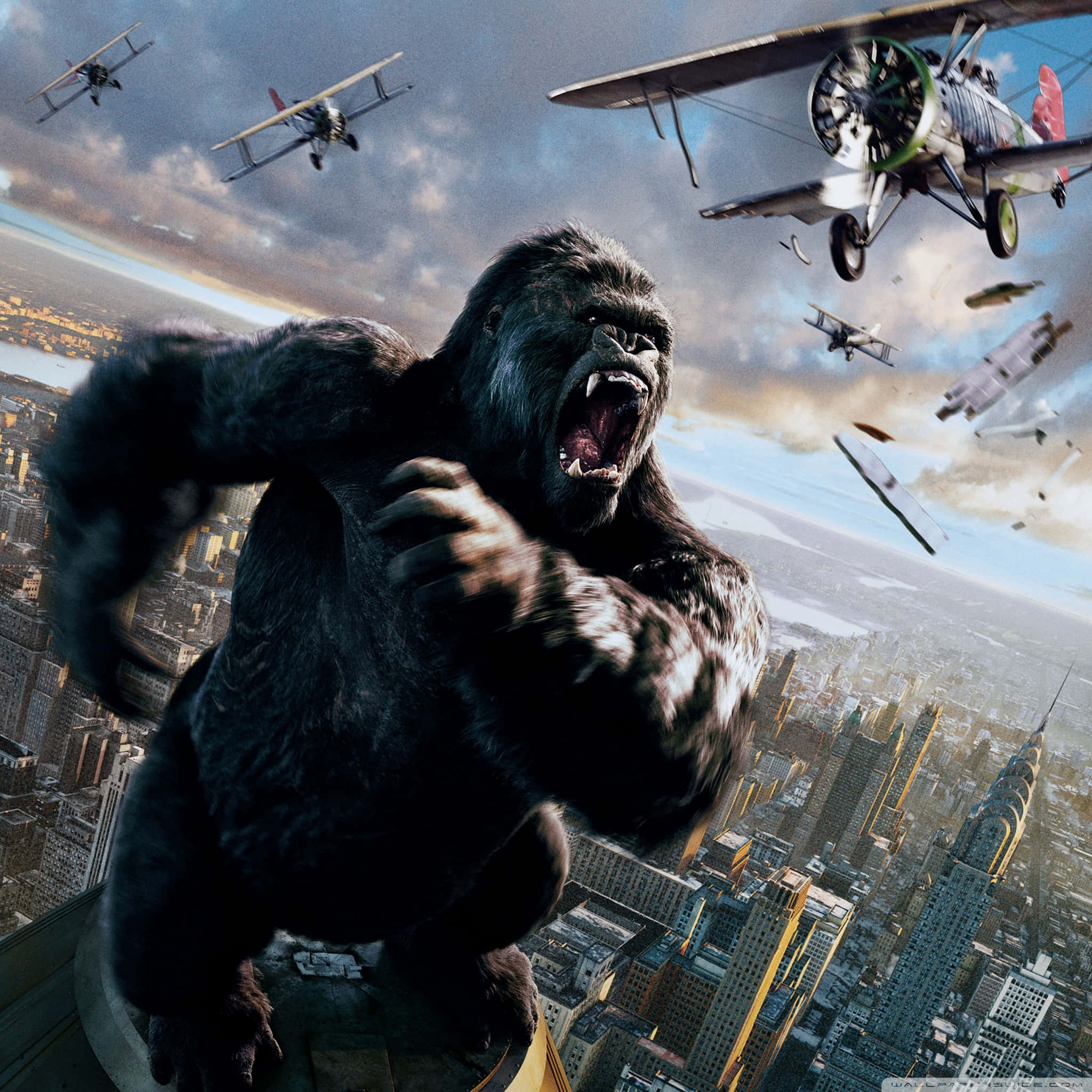 King Kong, 4K, skyscraper, Full HD Desktop Wallpaper