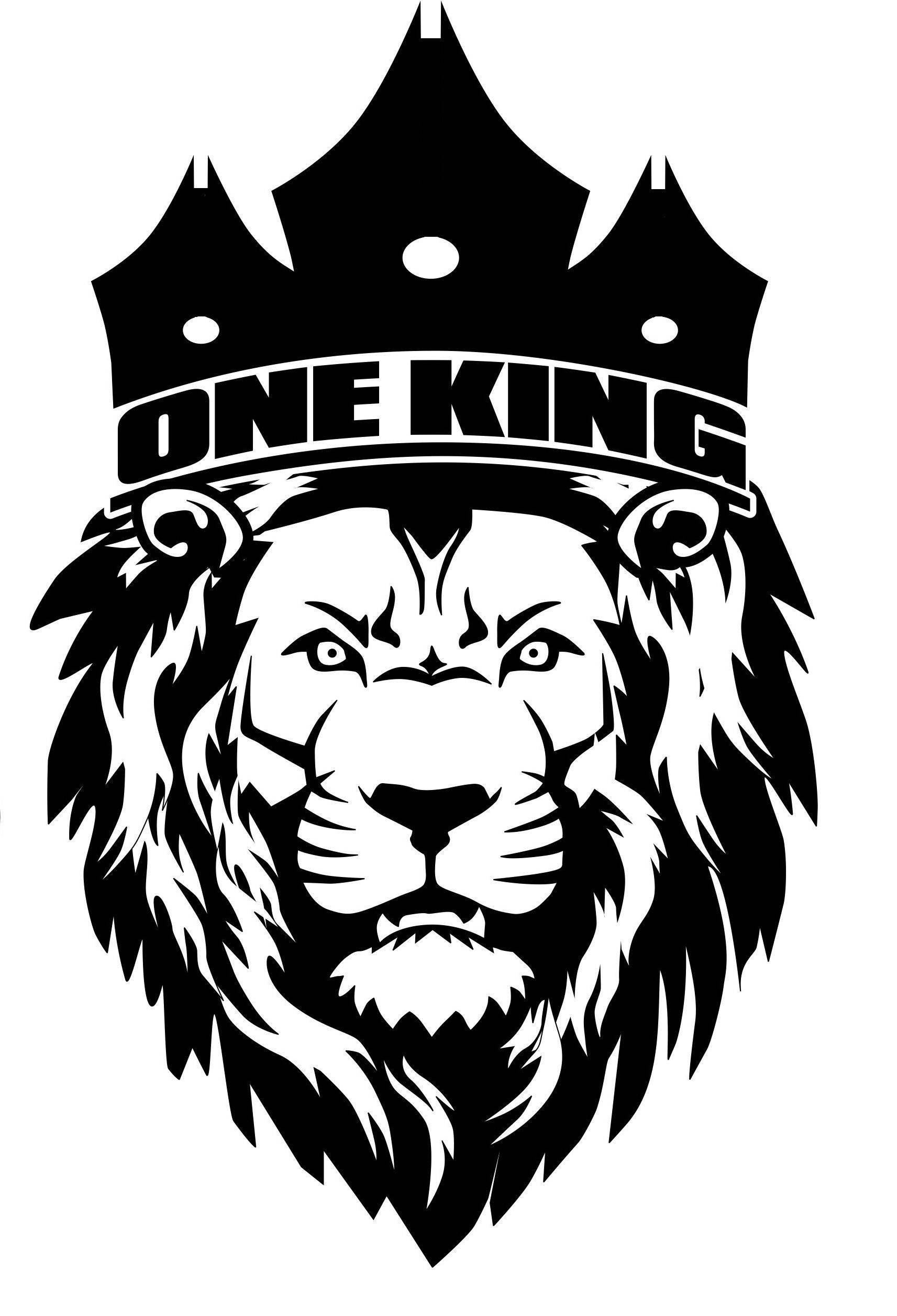 King Logo, lion's head, crown, Full HD Phone Wallpaper