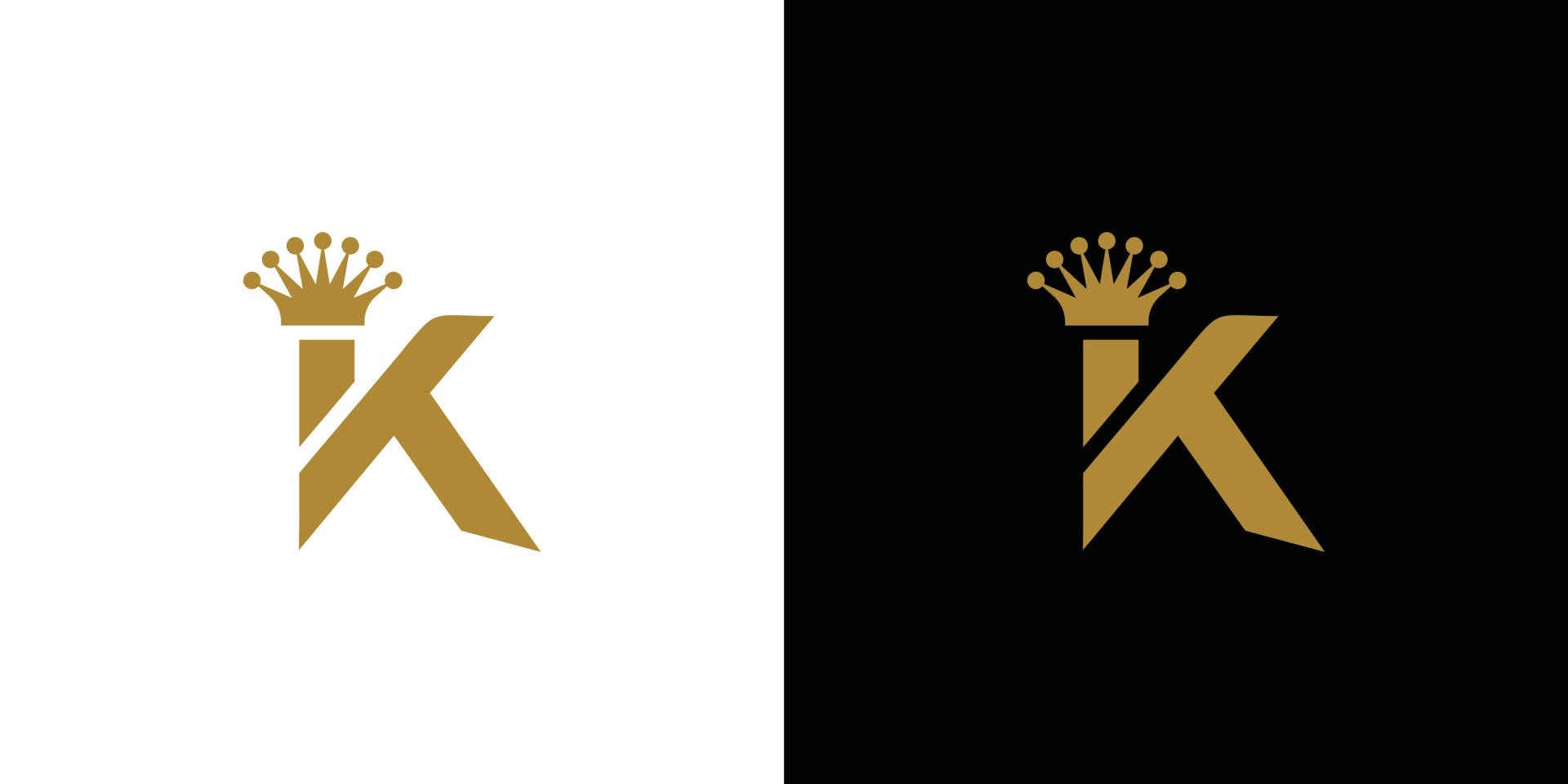 golden stylized K, crown, white background, Full HD Desktop Wallpaper