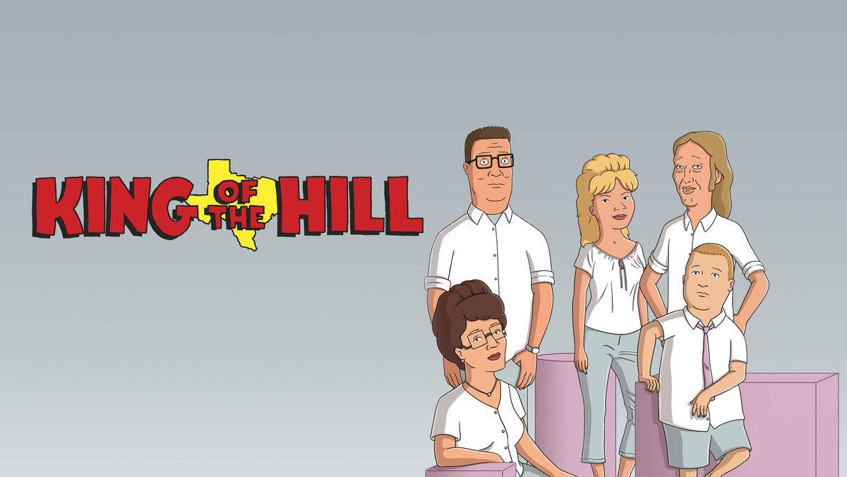 King of the Hill, Cartoon family, pink blocks, SD Desktop Wallpaper