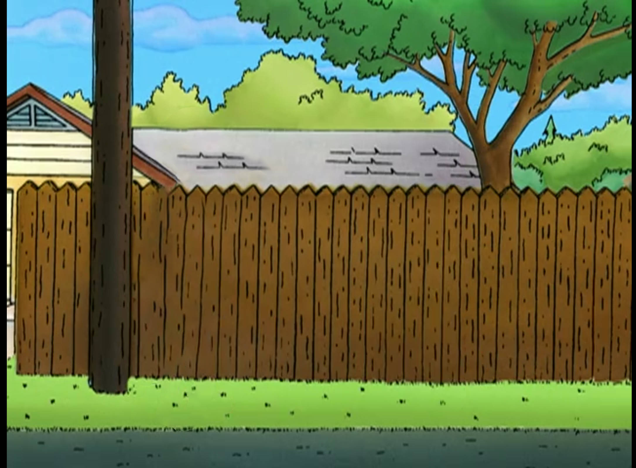 King of the Hill, iconic fence, wooden fence, Full HD Desktop Wallpaper