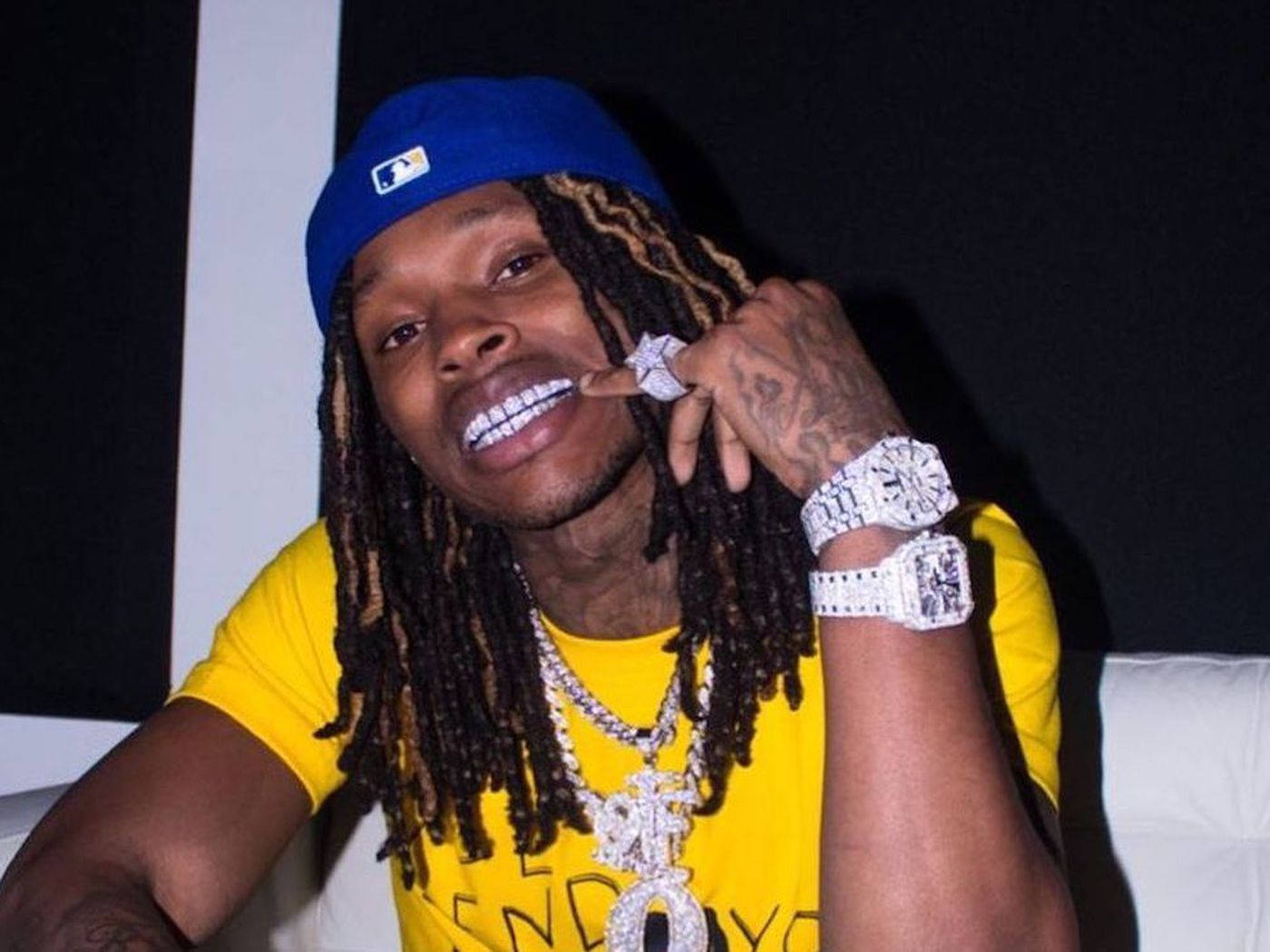 King Von, dreadlocks, diamond jewelry, HD Desktop Wallpaper