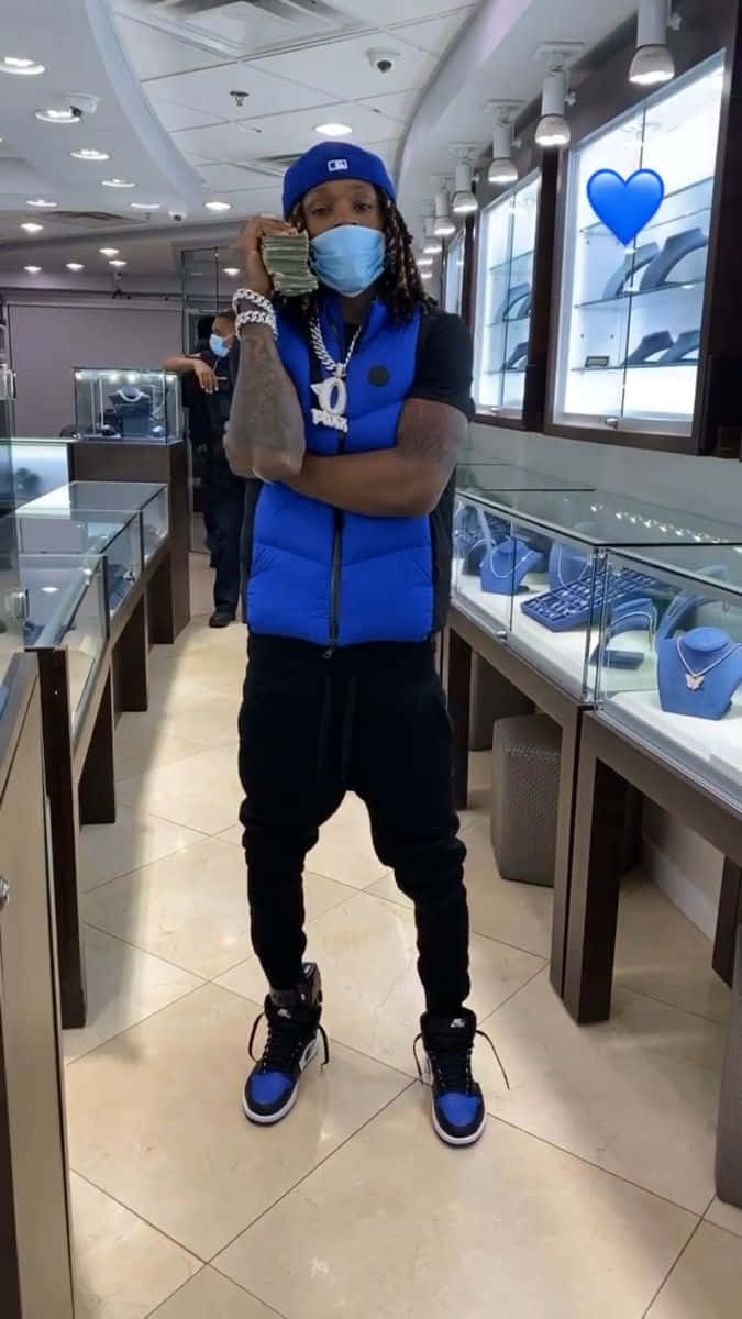King Von, jewelry store, glass display cases, SD Phone Wallpaper