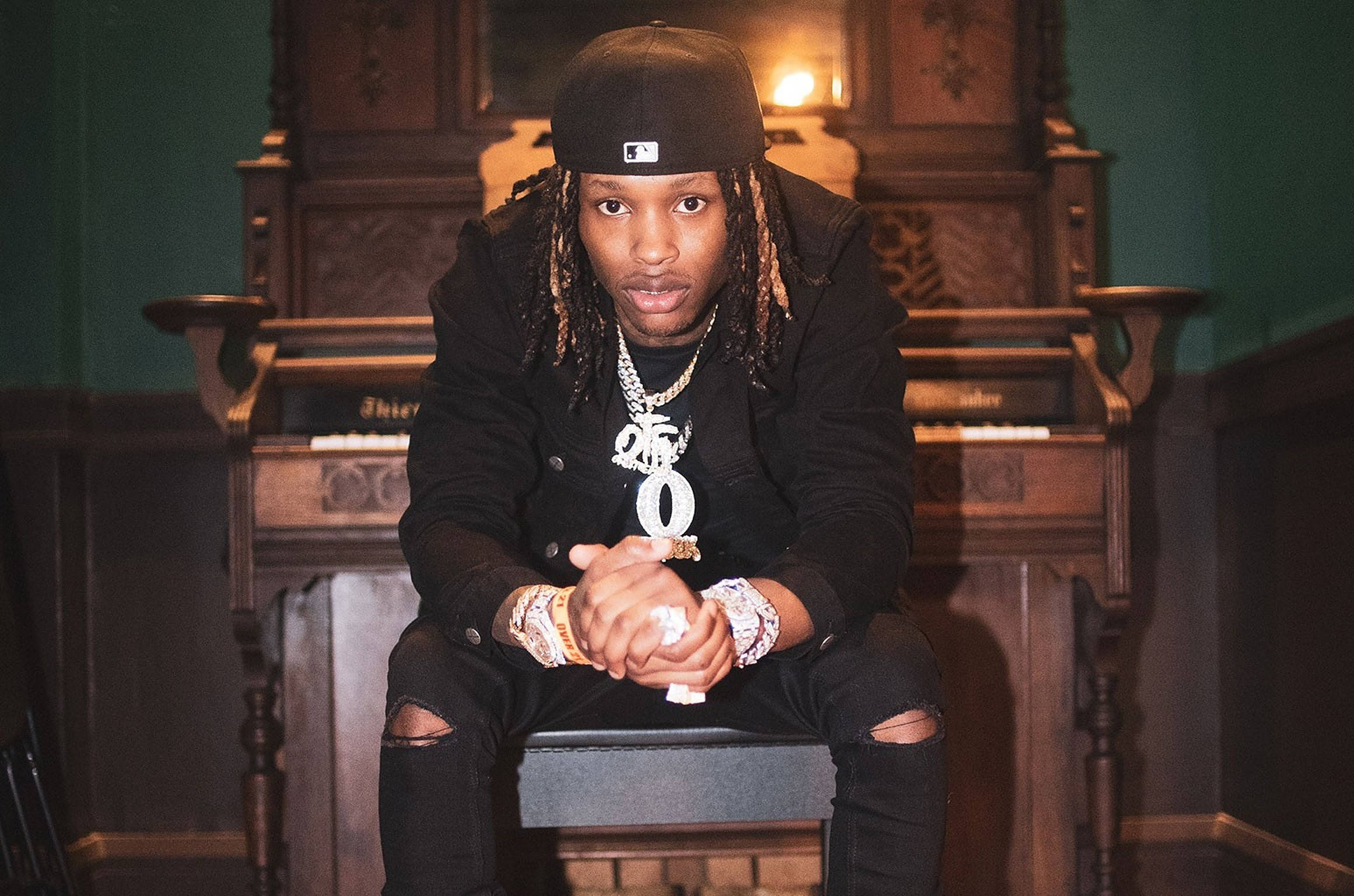 King Von, piano, dreadlocks, Full HD Desktop Wallpaper