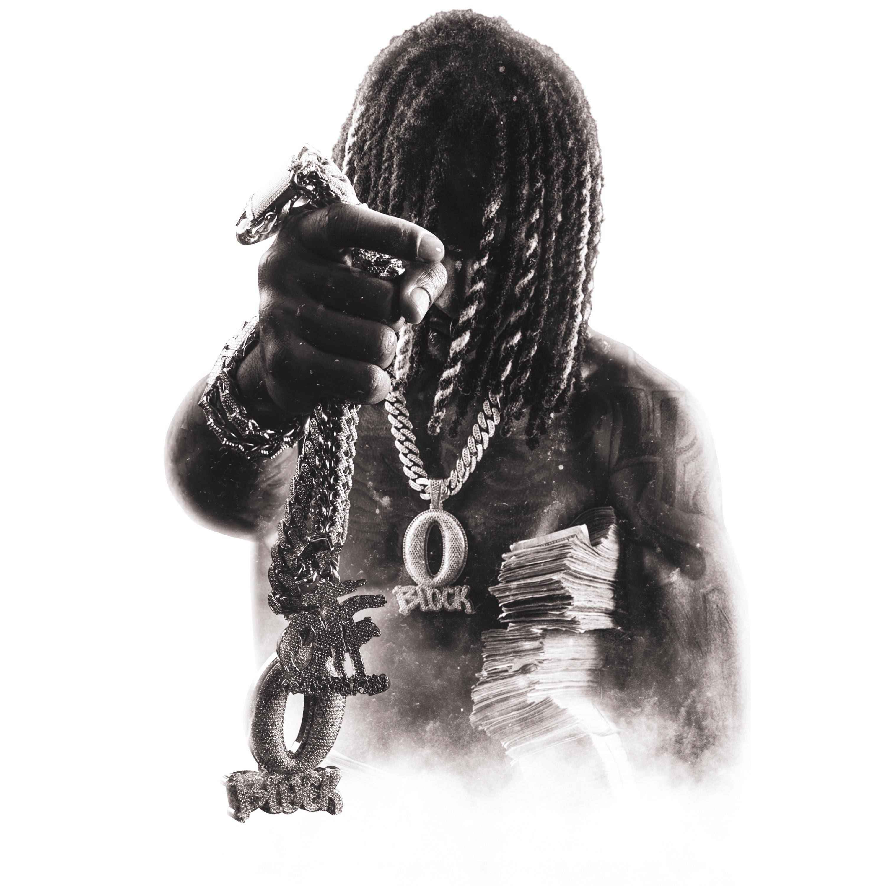 King Von, dreadlocks, jeweled chain, 2K Desktop Wallpaper