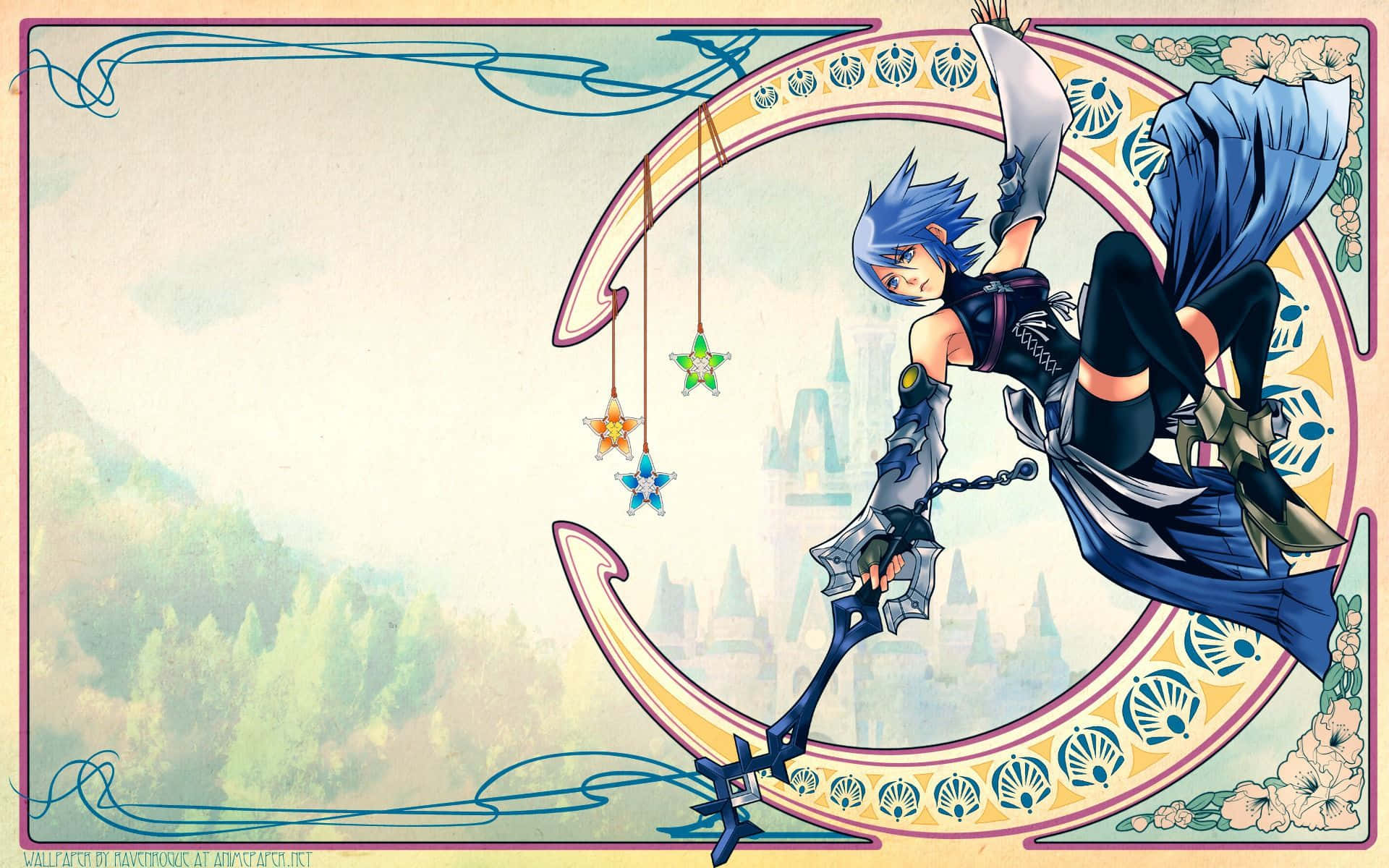 Aqua, Kingdom Hearts, keyblade, Full HD Desktop Wallpaper