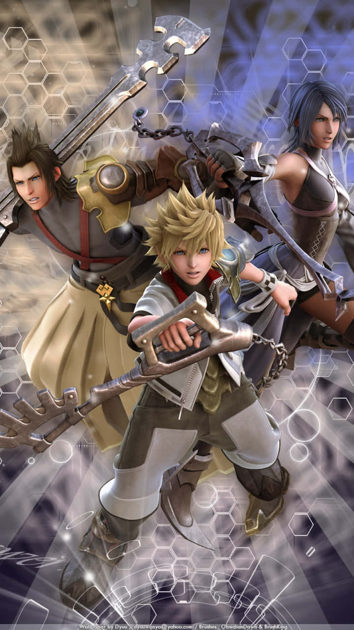 Kingdom Hearts, anime warriors, fantasy armor, HD Phone Wallpaper