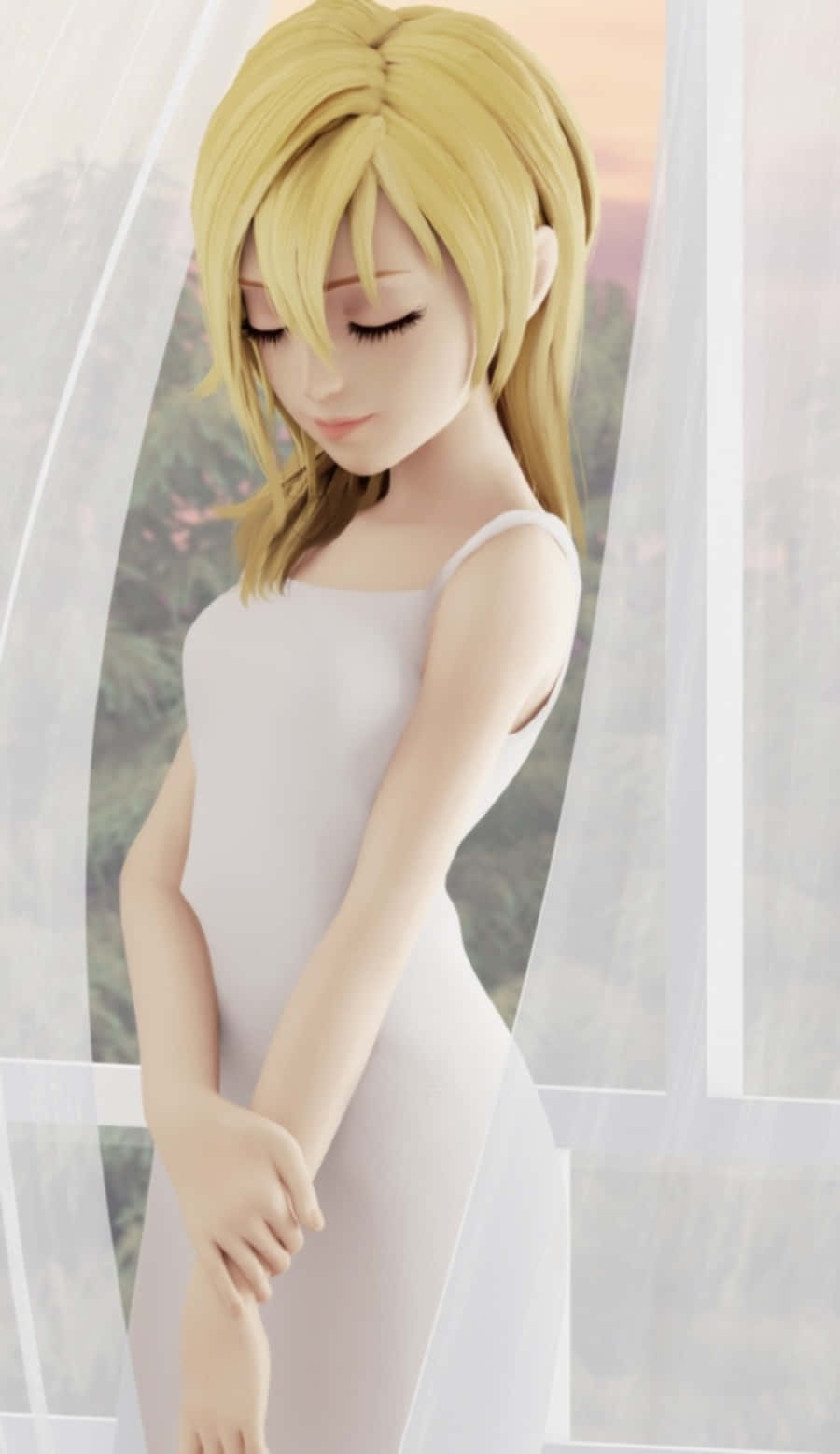 Kingdom Hearts Namine, blonde hair, white dress, HD Phone Wallpaper