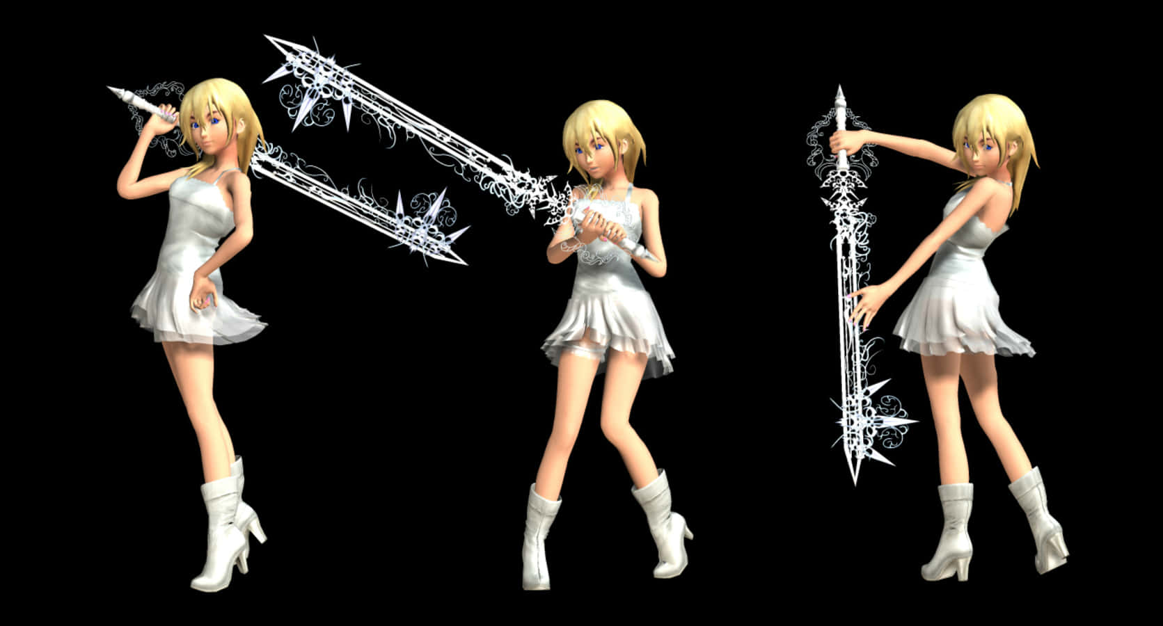 Kingdom Hearts, Namine, white dress, HD Desktop Wallpaper