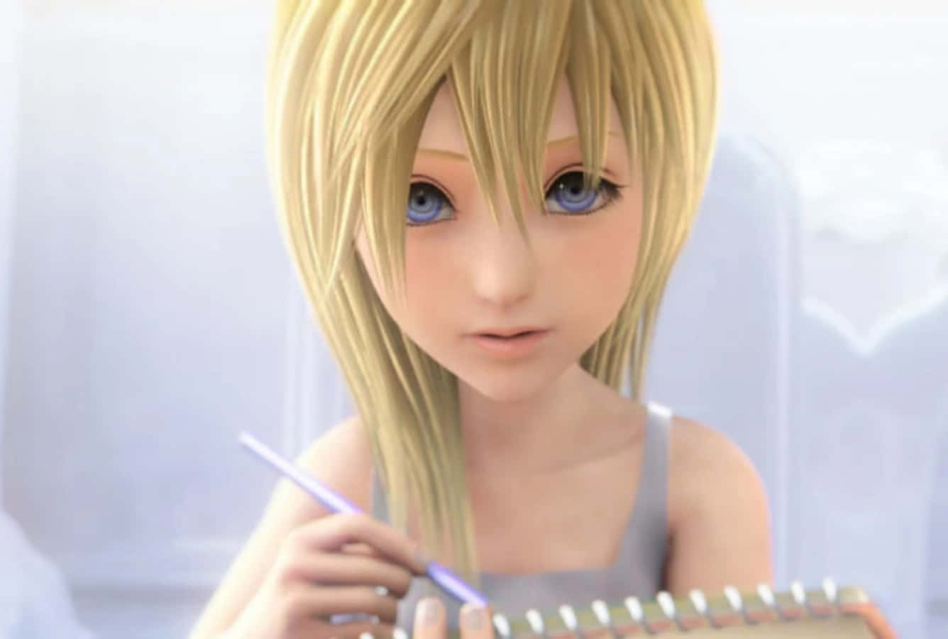 Kingdom Hearts, Namine, anime girl, HD Desktop Wallpaper